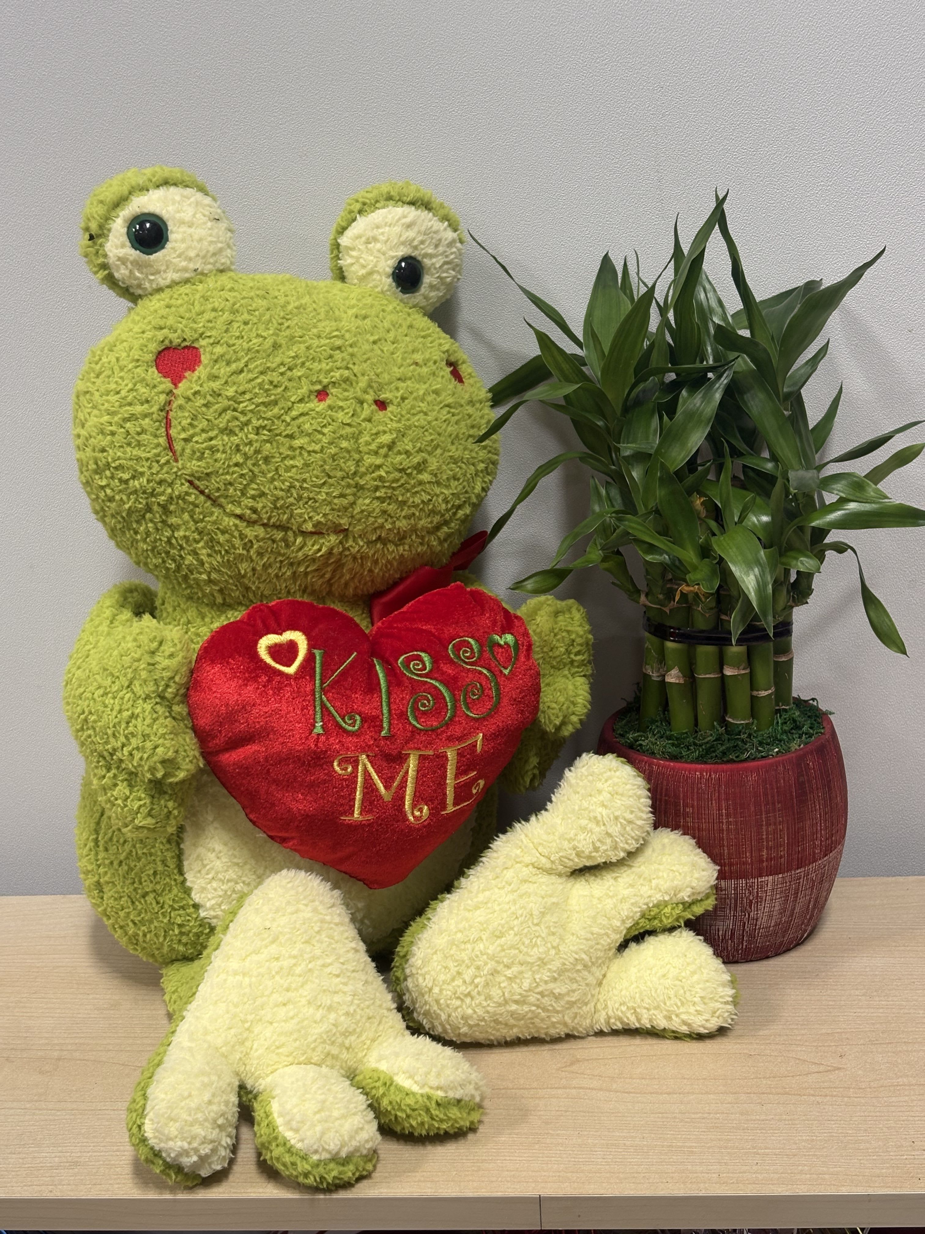 Lucky Bamboo &amp; Kiss Me Frog - As shown 