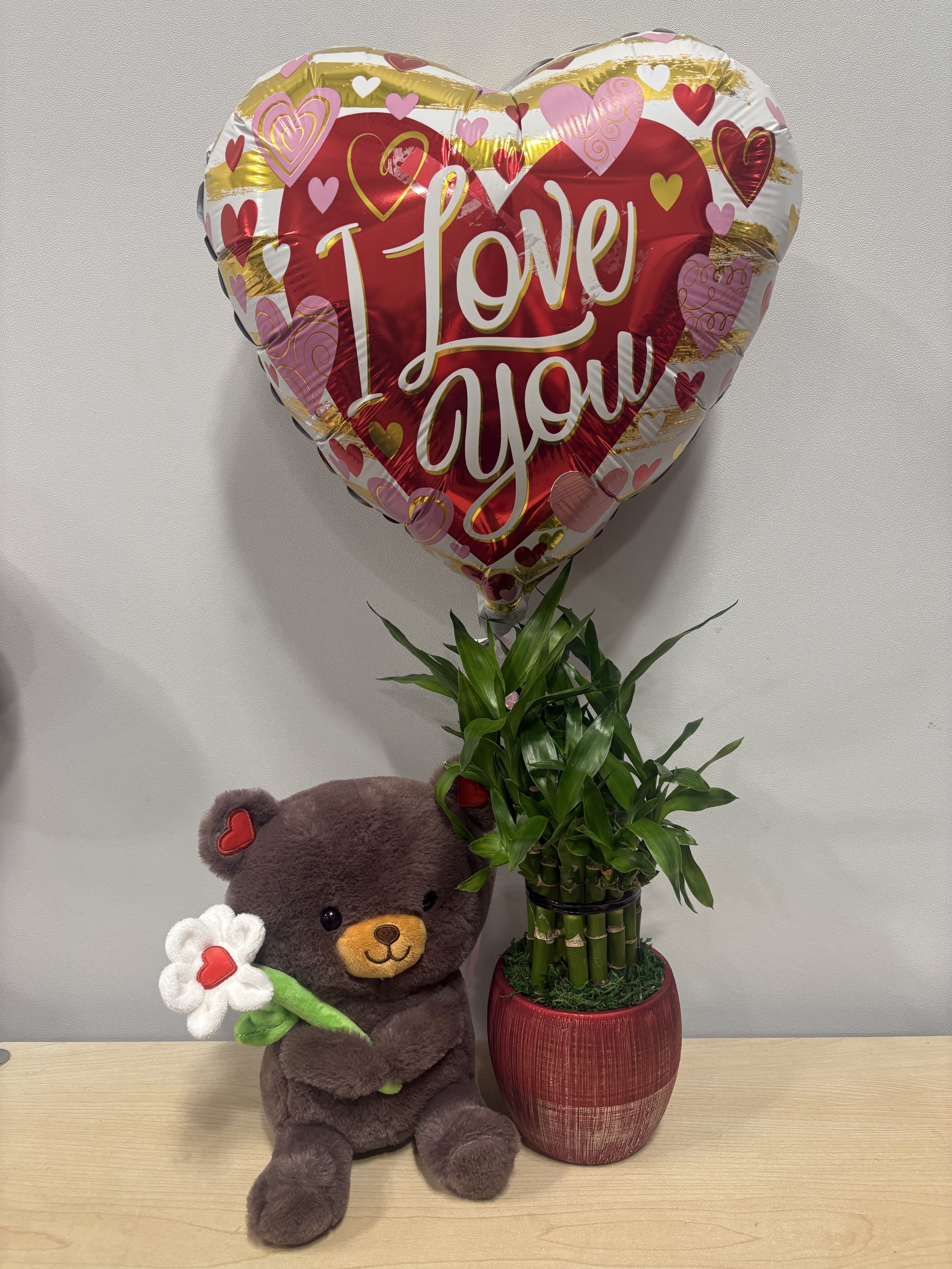 Lucky Bamboo Love Trio - As shown 