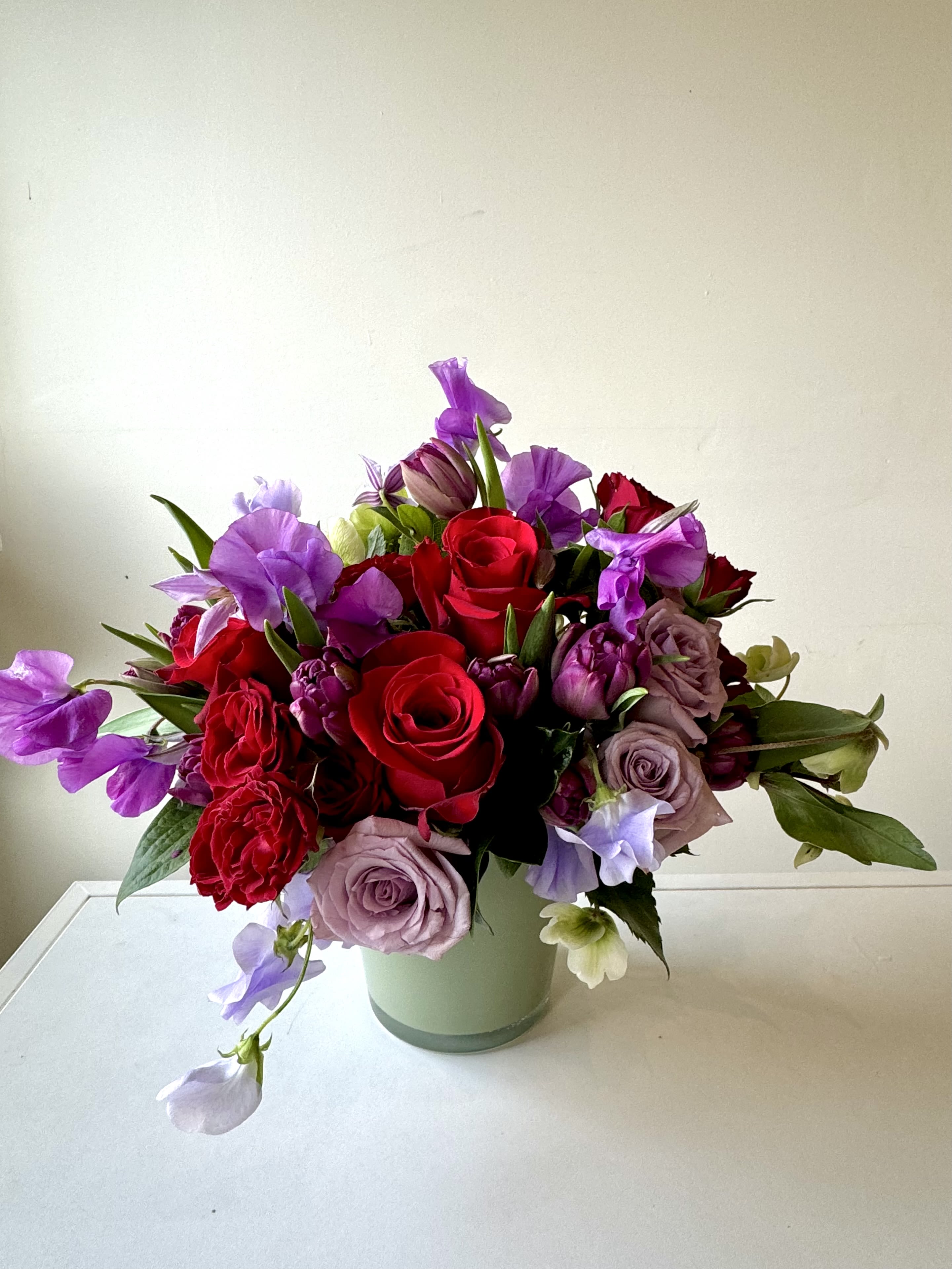 Midnight Sky - Third year in a row with this stunning combination of colors, red and purple.   Elegant, royal, and different. 