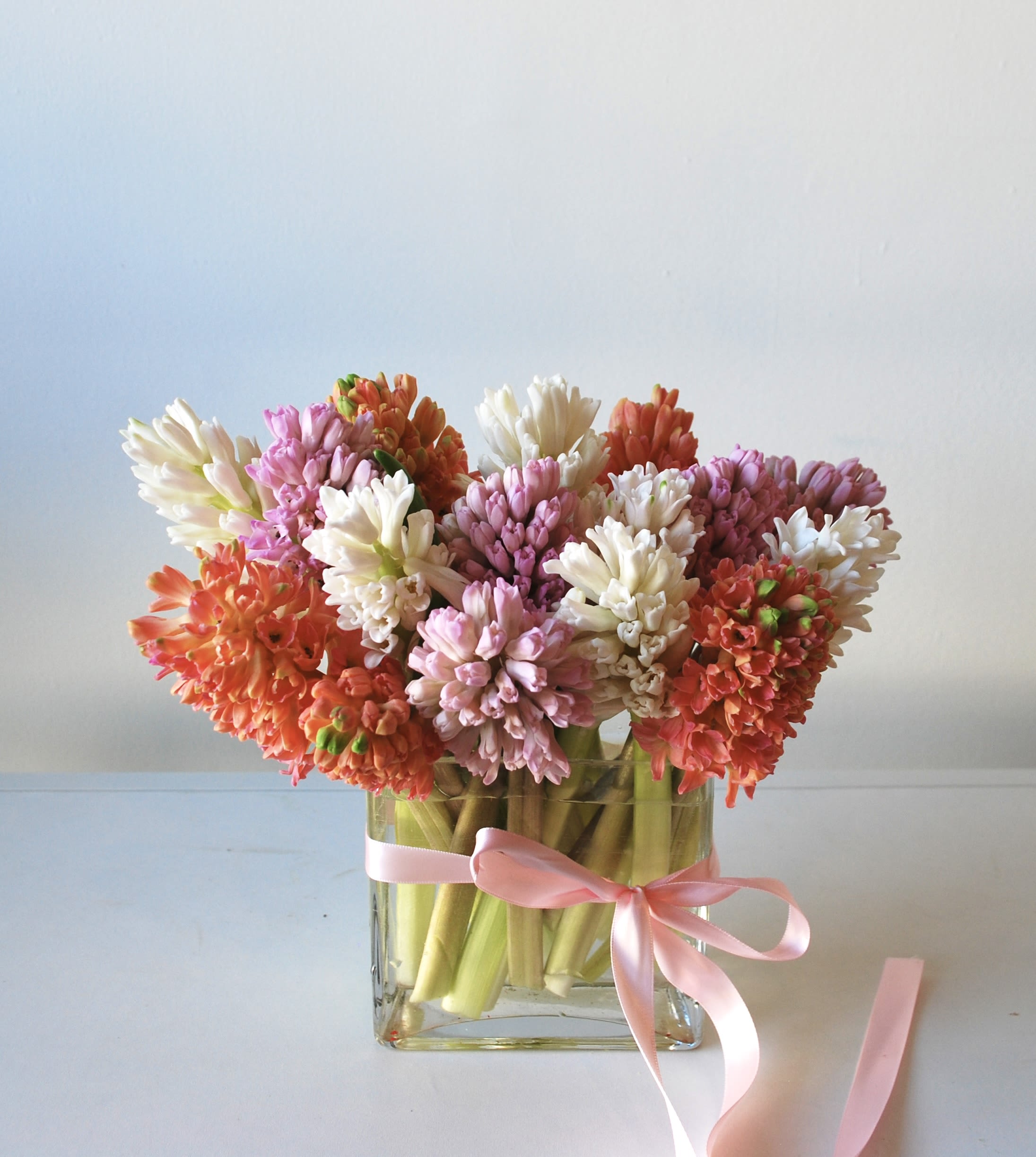 Lady love  - Nothing more delicate and fragrant than fresh hyacinths, one of our favorites of this season and a soon to be popular for Valentine’s Day. 