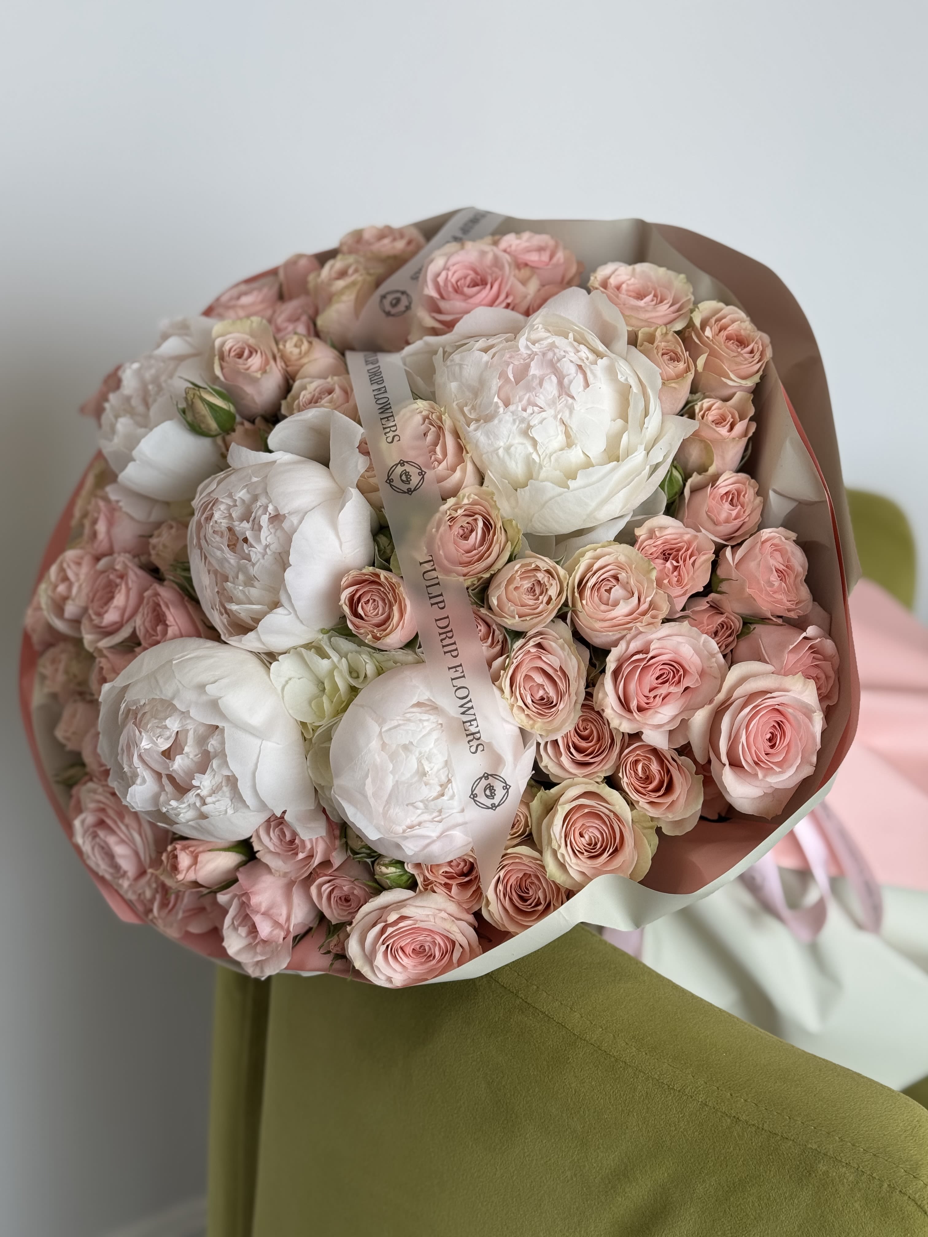Peony Dream  - A breathtaking bouquet of lush peonies and blush roses, wrapped beautifully and ready to steal her heart. Perfect for Mother’s Day flower delivery, bridal showers, engagements, and romantic gestures. Available for same-day Los Angeles delivery.
