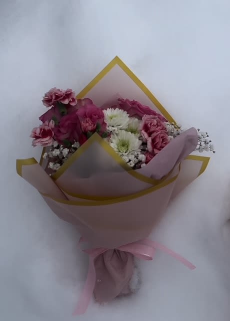 Sweetness - A sweet bundle of blooms perfectly picked for Valentine's Day.  A floral mix of roses, spray roses, mini carnations, mums and more. Beautifully wrapped and ready to deliver to your special someone.  