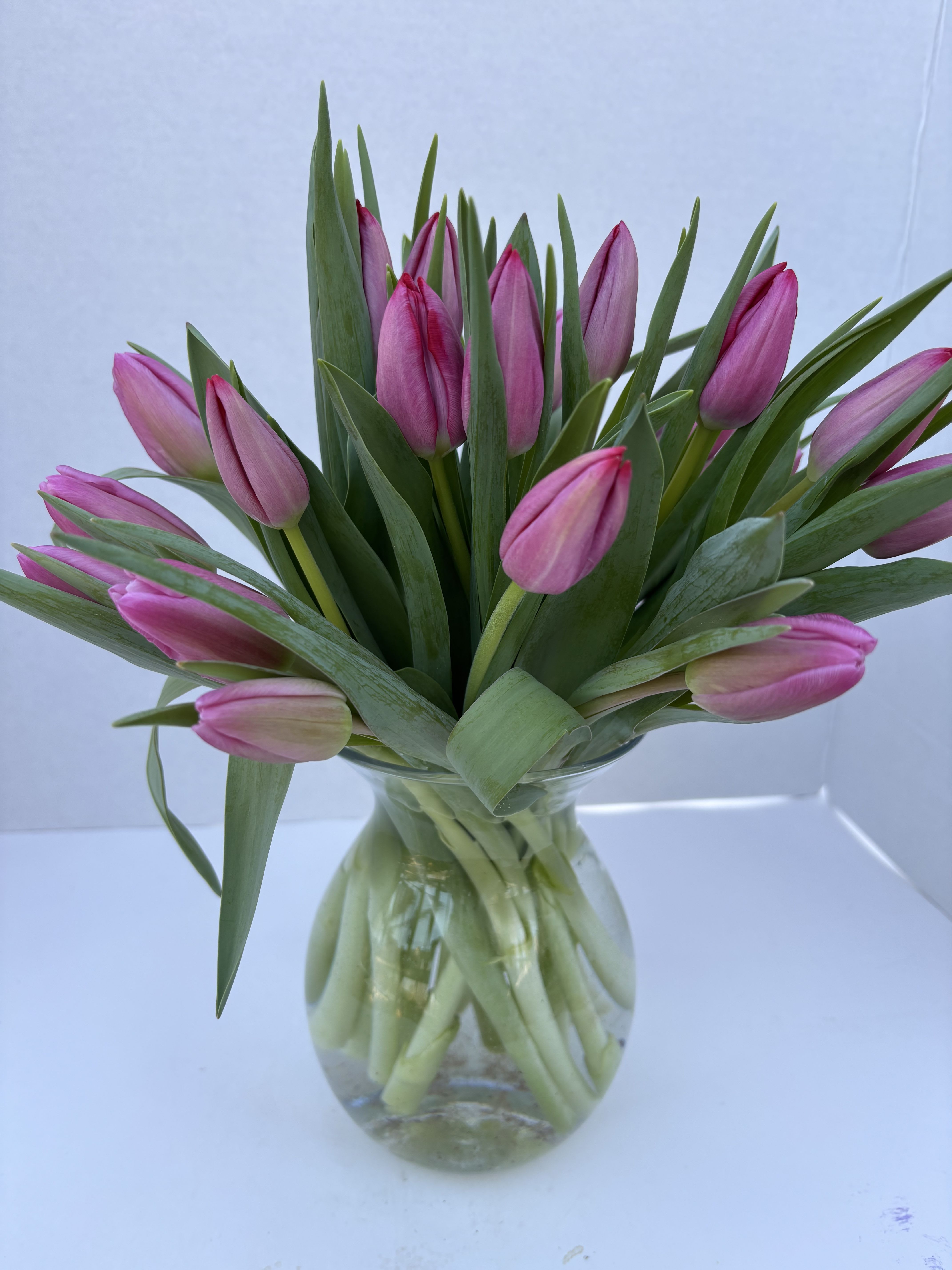 Purple Tulips - Let spring into your home with our lovely lavender tulip arrangement. 