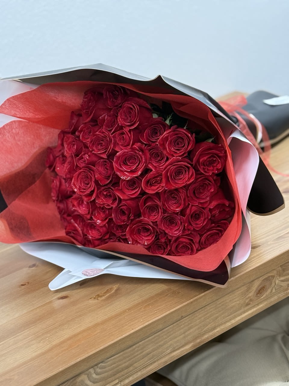 Long Stem Red Rose Bouquet (50 | 75 | 100 Roses) - Beautiful long red rose bouquet. This bouquet can change with the color of the rose and quantity as you request. Standard: 50 roses Deluxe: 75 roses Premium: 100 roses