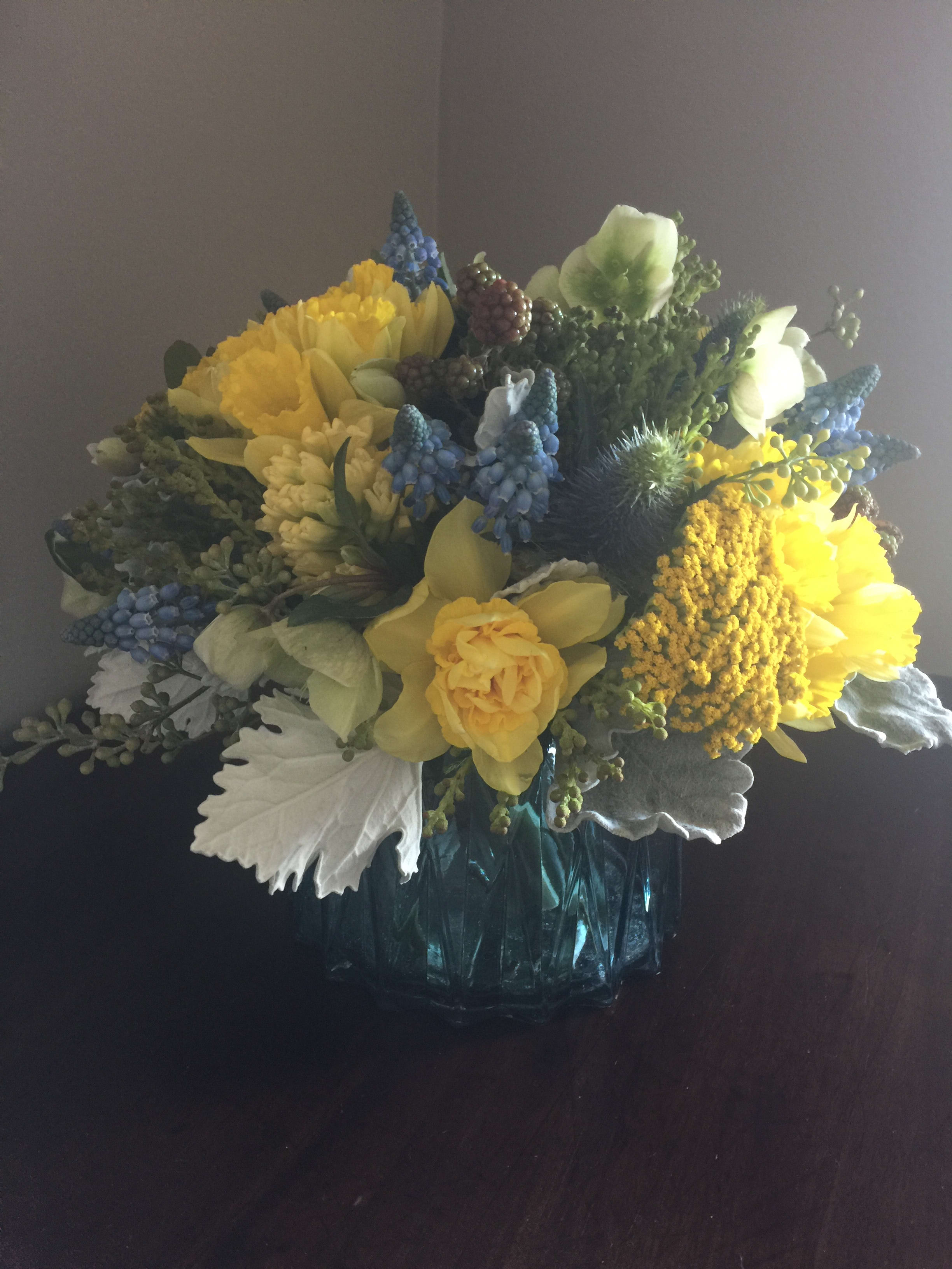 warm wishes - sunny shades of spring flowers with tons of texture