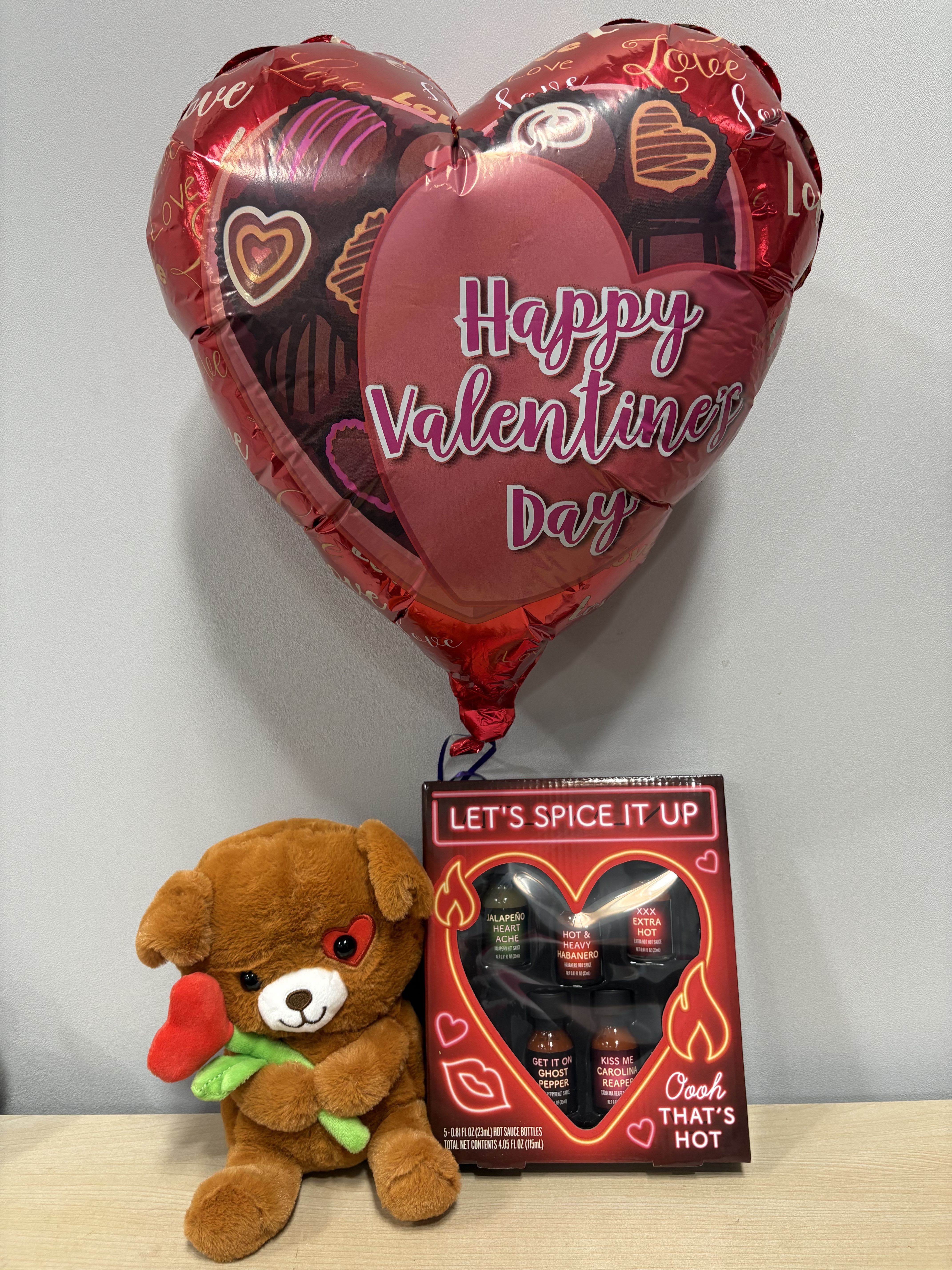 Hearts Puppy &amp; Hot Sauce Trio - As shown 