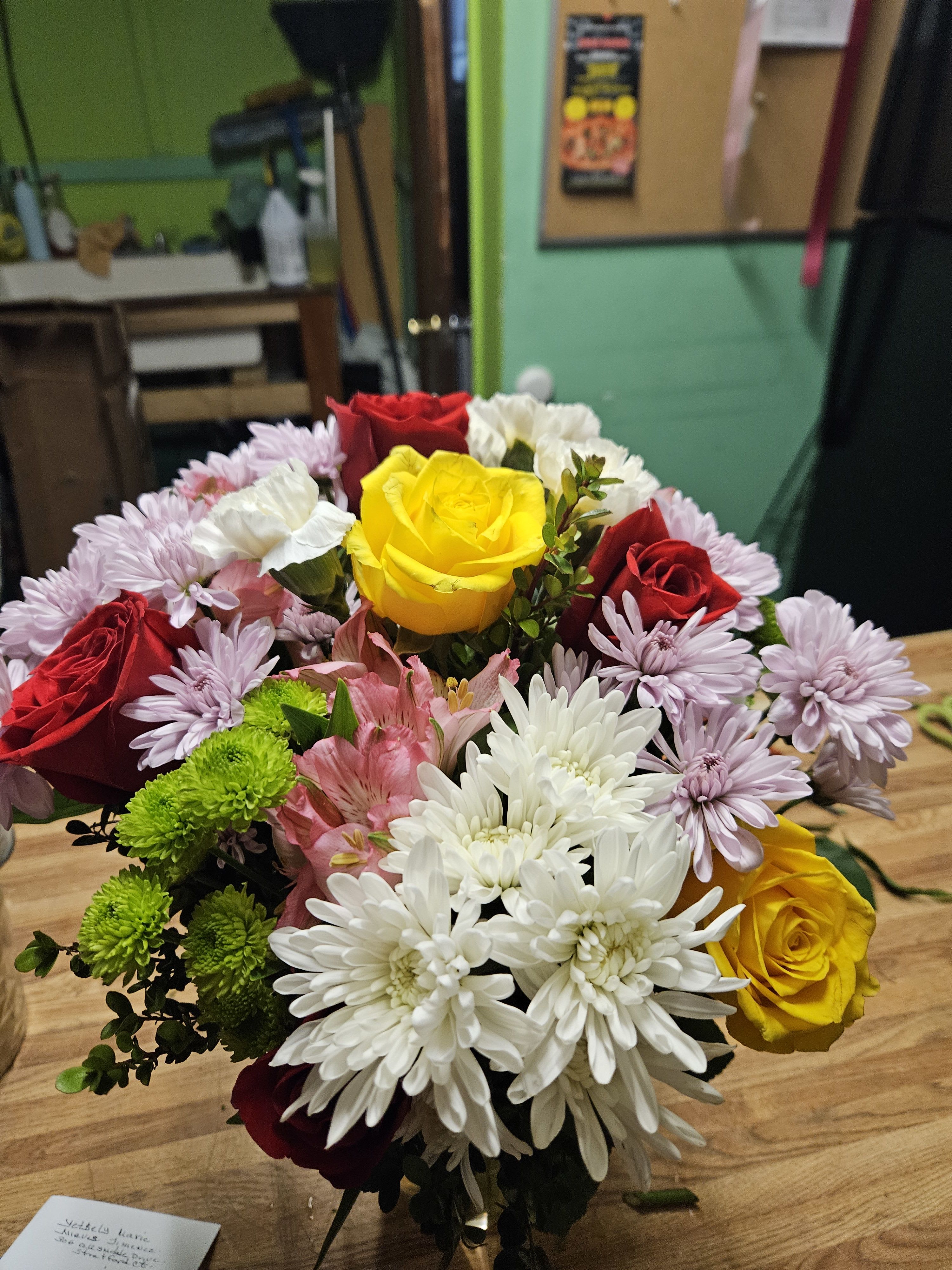 Best Wishes - daisy different flowers