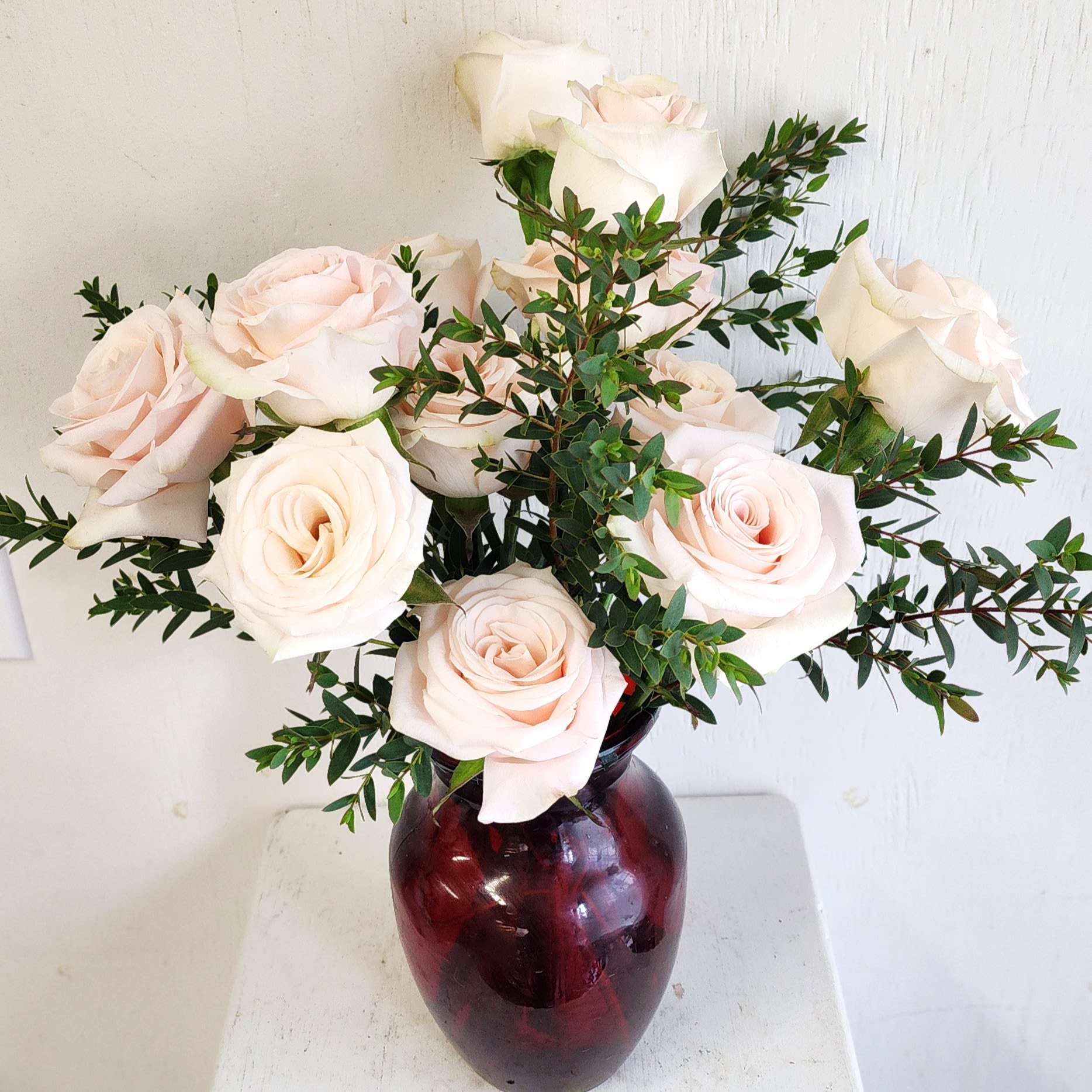 Modern Muse - We are a small studio florist in a small town. Every bouquet we create is a one-of-a-kind creation, tailored to the season, availability of flowers, color choice, artistic interpretation, and the current materials available. The photos do not represent the exact flowers that will be delivered. They are intended to provide you with an idea of what we do, how we do it, and the variance that can be expected.The season, availability of flowers, color choice, artistic interpretation, and the current materials available. The photos do not represent the exact flowers that will be delivered. They are intended to provide you with an idea of what we do, how we do it, and the variance that can be expected.