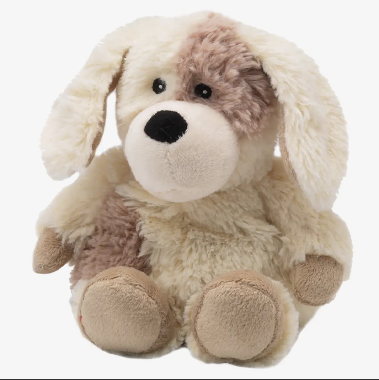 Puppy Eyes (Jr Warmie) - Warmies® Juniors Plush are fully microwavable to provide soothing warmth and comfort. Warmies Juniors are scented with real dried French lavender and perfectly weighted for a positive sensory experience. Warmies make an ideal gift for all ages.  Quick Facts:  * Simply Warm in a Microwave   * Soothes, Warms and Comforts   * Scented with Real French Lavender   * Chill in a Freezer for Cooling Relief   * Safe for all Ages   * Dimensions: 9”x5”x2”   * Weight: 0.5lbs