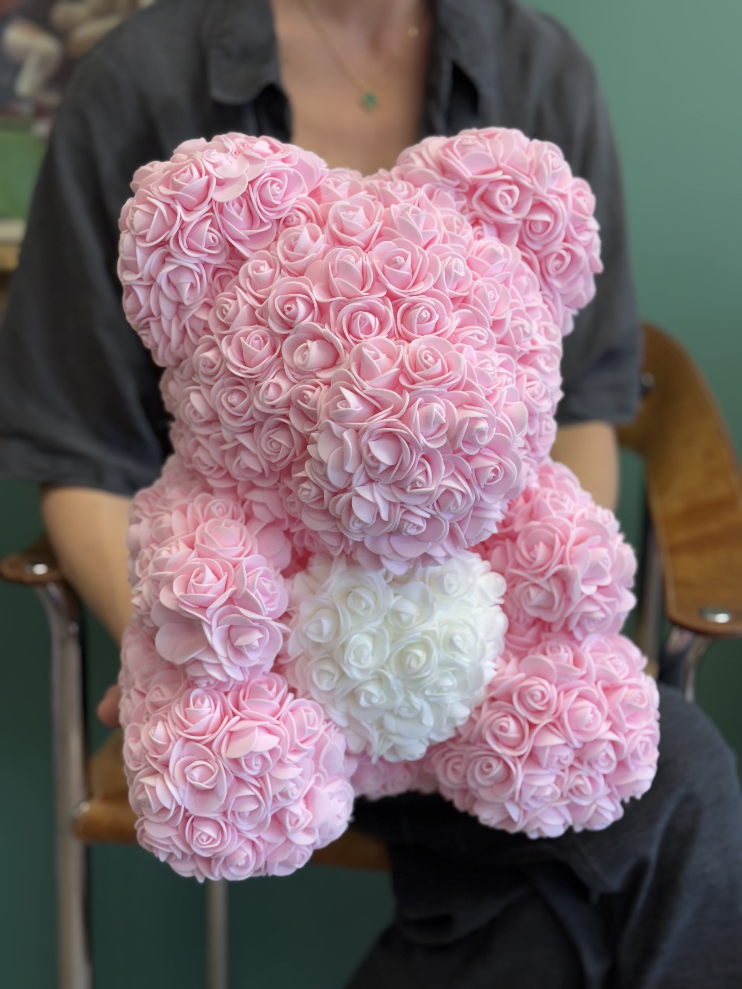  FOREVER LOVE TEDDY BEAR PINK - Embrace the enchanting allure of a delightful creation that captures the essence of everlasting love and tenderness.