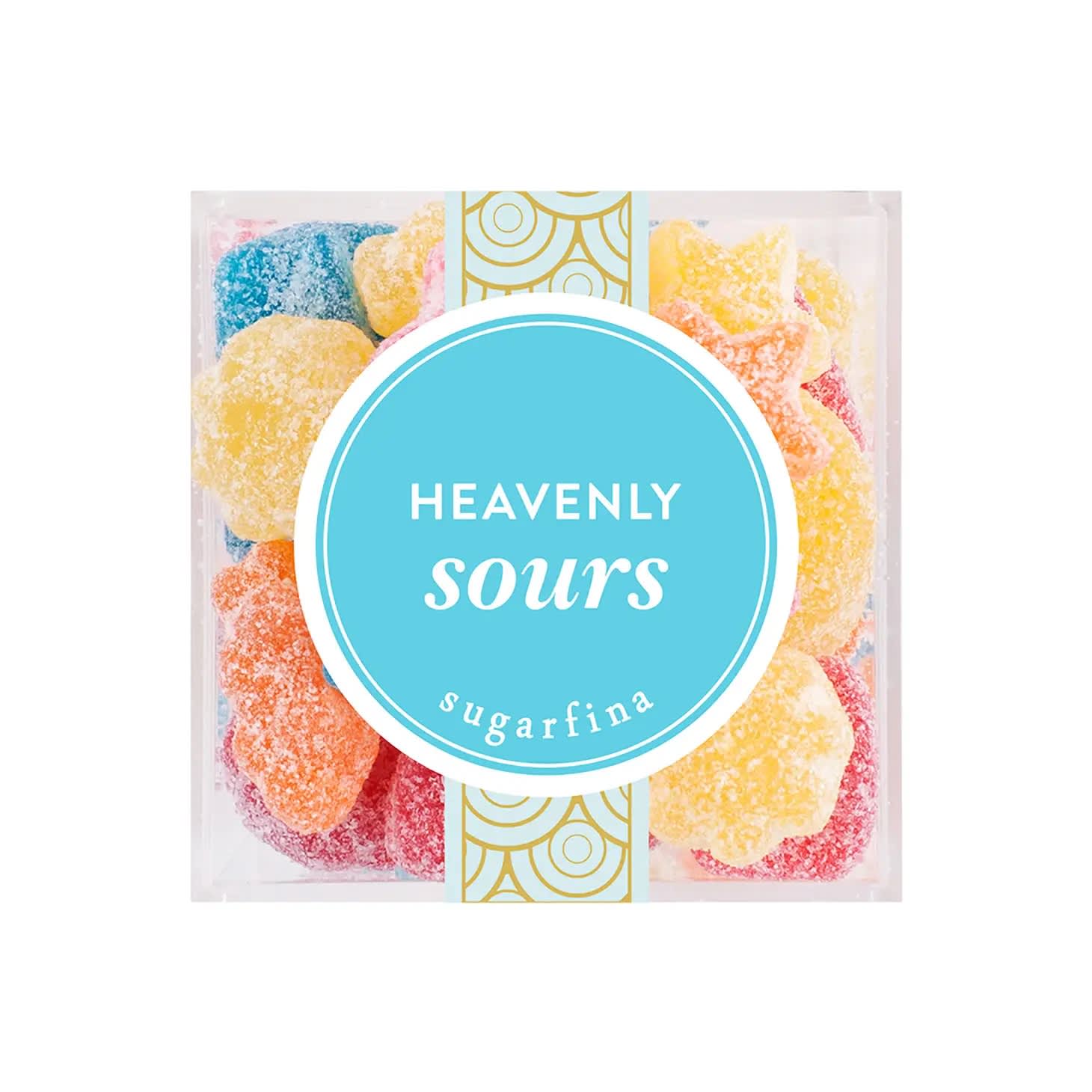 Sugerfina Heavenly Sours   - Made with real fruit juice, these sweet and tart gummies have a taste that's totally out of this world  