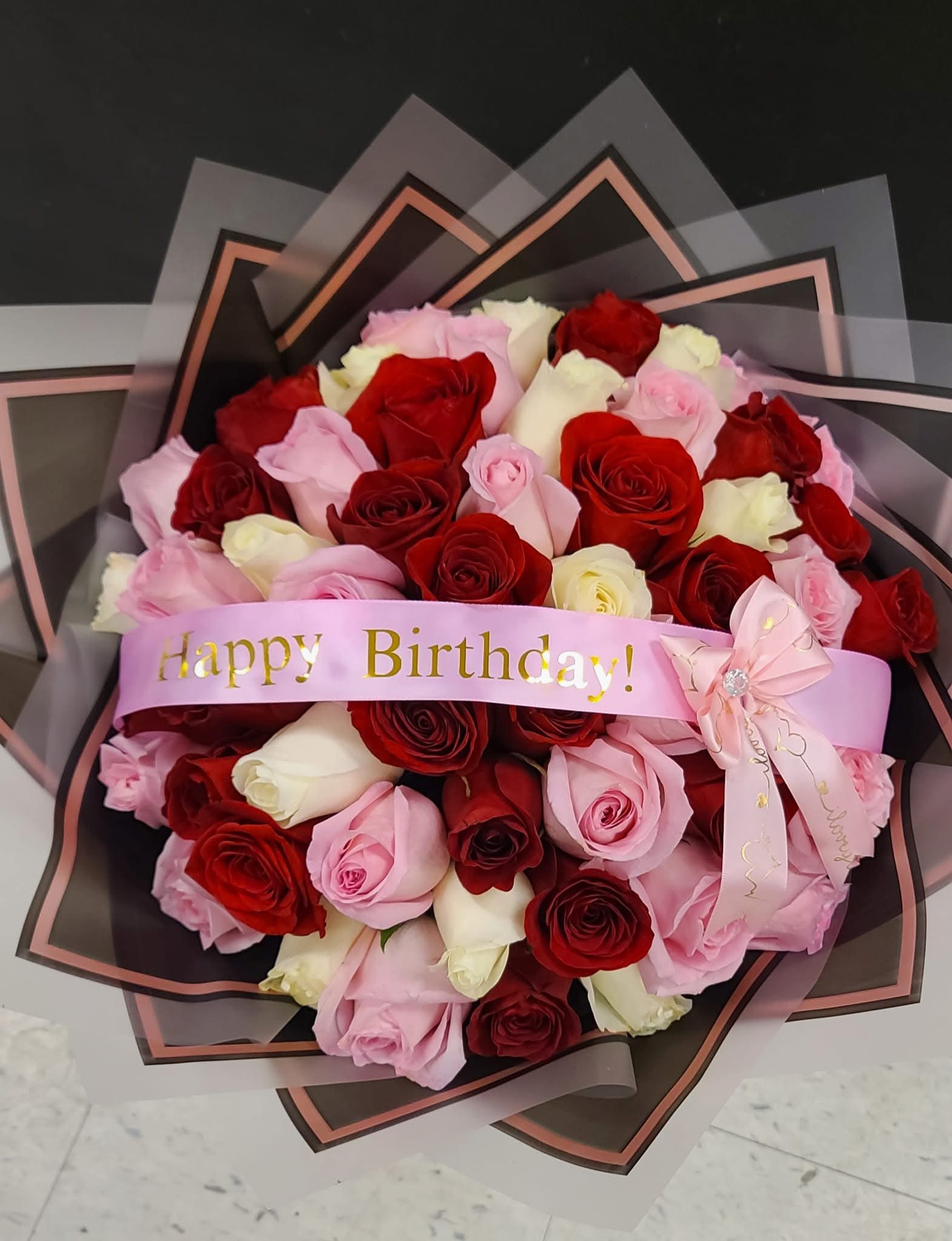 Gabbana - Bouquet mixt roses form bouquet Buchon