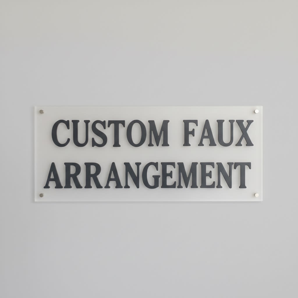 Custom Order - Everlasting Artistry: Custom Faux Arrangements Enjoy the "garden-style" elegance of fresh blooms with none of the maintenance. Our custom faux arrangements use premium, "real-touch" botanicals to create a permanent, curated statement piece for your home or studio. How to Order To help us bring your vision to life, please follow these steps: 1. Leave a Note: In the notes section at checkout, please include any specific details regarding your preferred color palette, floral varieties, or the dimensions of the space where the arrangement will live. 2. Send Inspiration: To ensure we capture your style perfectly, please email any inspiration pictures or photos of your space to verandaflowersmarket@gmail.com.