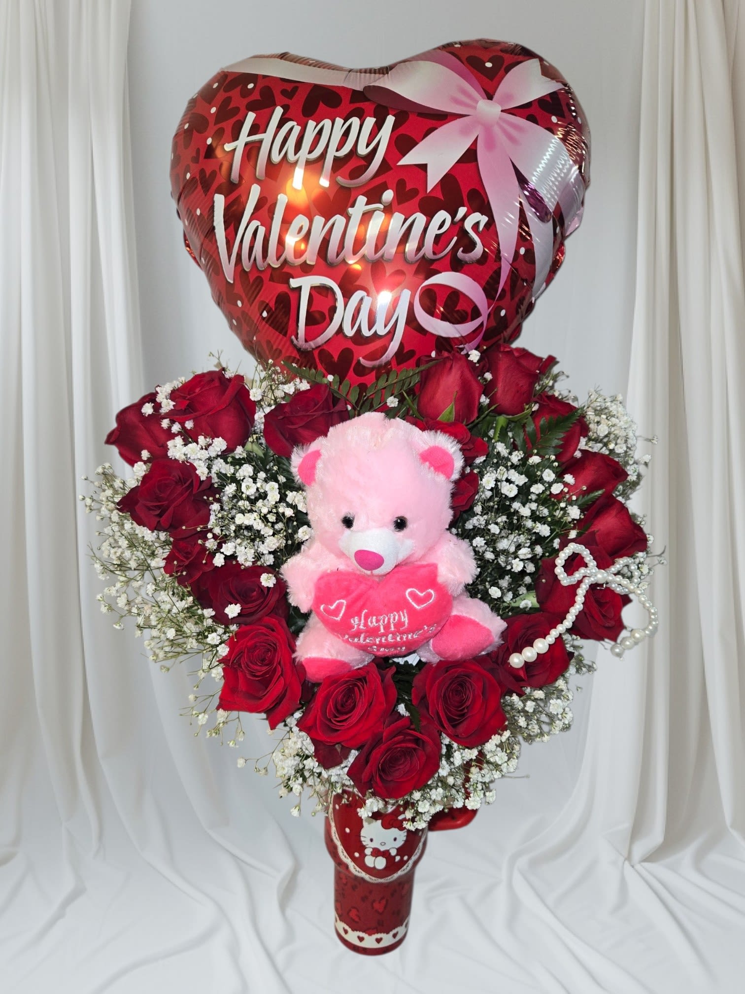 Be mine - Standley heart with a heart of roses 