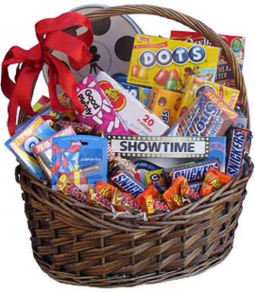 Movie Night Gift Basket - Perfect movie night snacks and popcorn