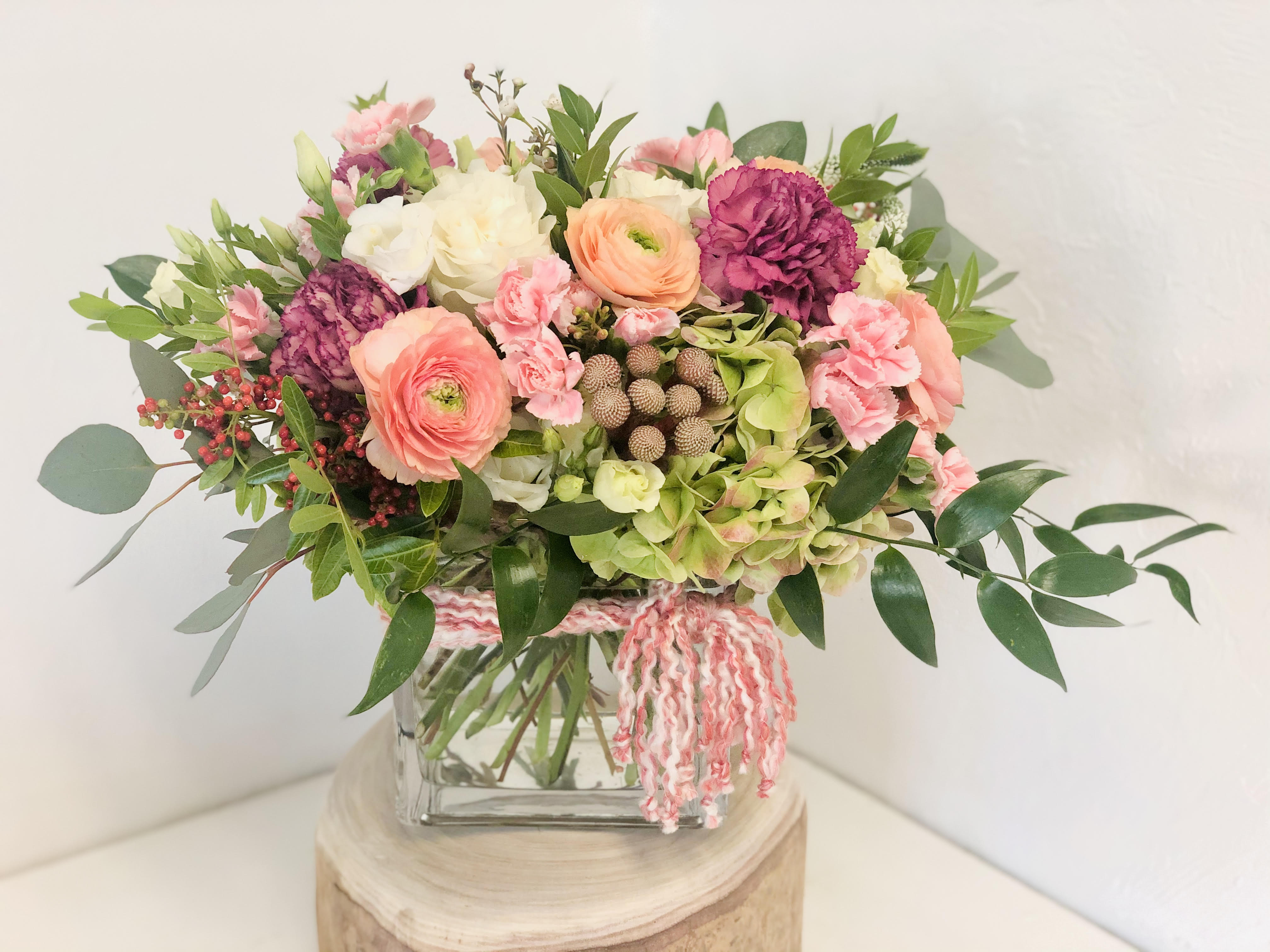 Port Royal Precious Pastels - A lush mixed fresh flower arrangement with pastels and a romantic feel—florals based on florist discretion and seasonal availability. 