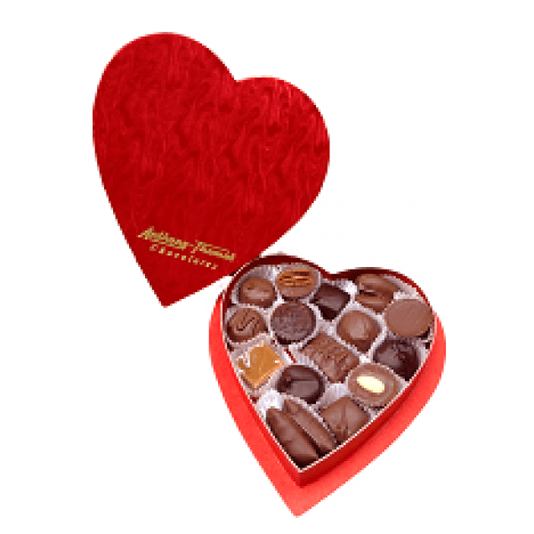 Red Heart Box of chocolates 7 ounces - Yummy variety of chocolates from a Ohio Family Chocolate Company