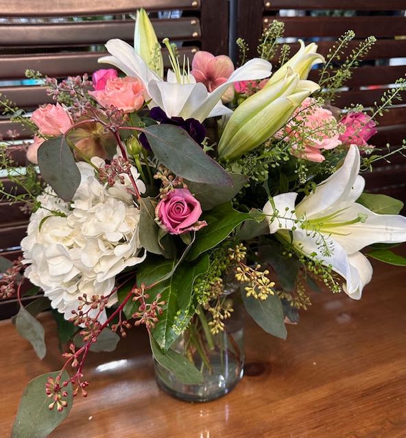 pink passion  - a beautiful  pink and white design. 