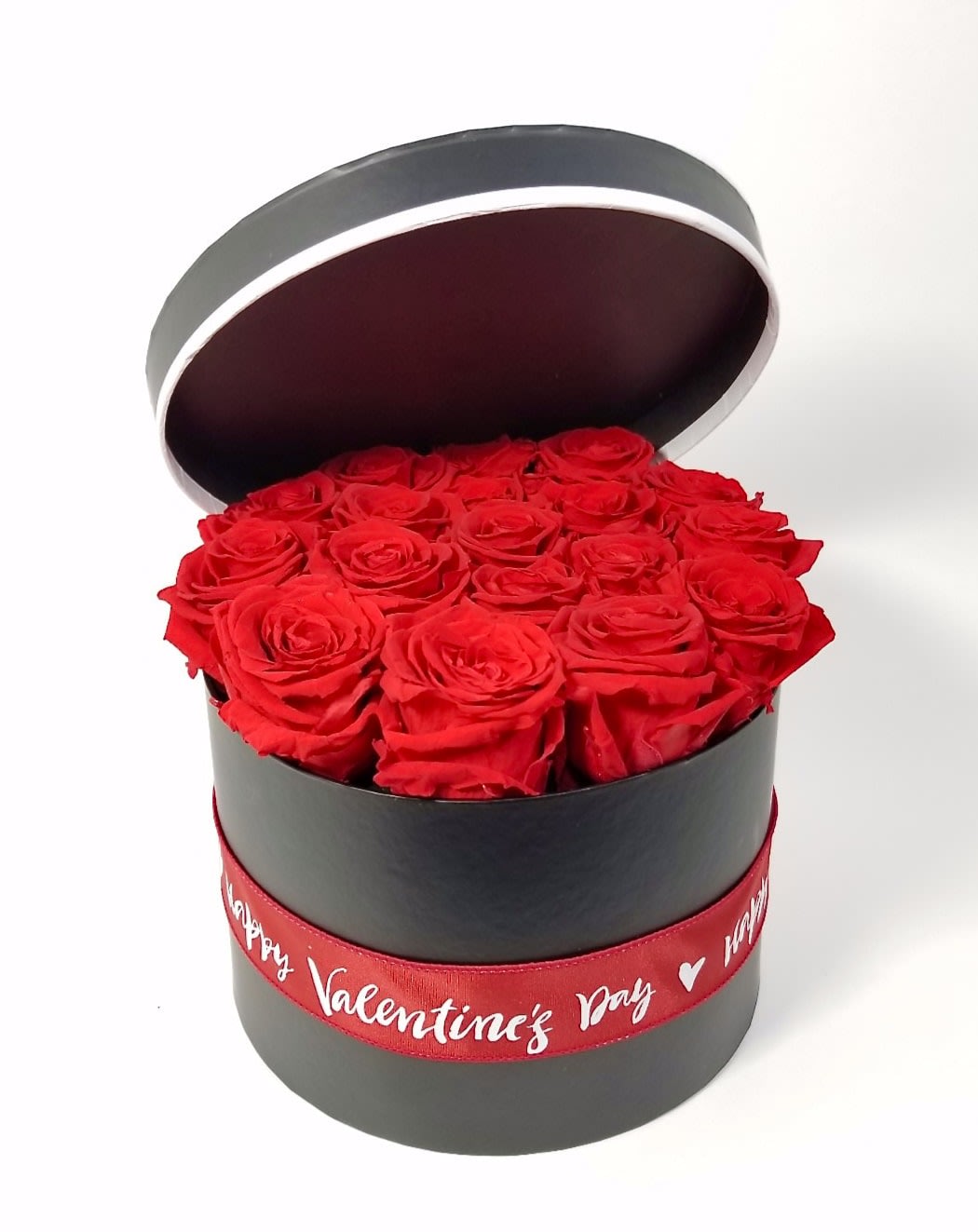 Aurora’s Passion  - 12, 18, or 24 Preserved Red Roses in a Box to Last You for Months.   Approximately 12" H by 8" W