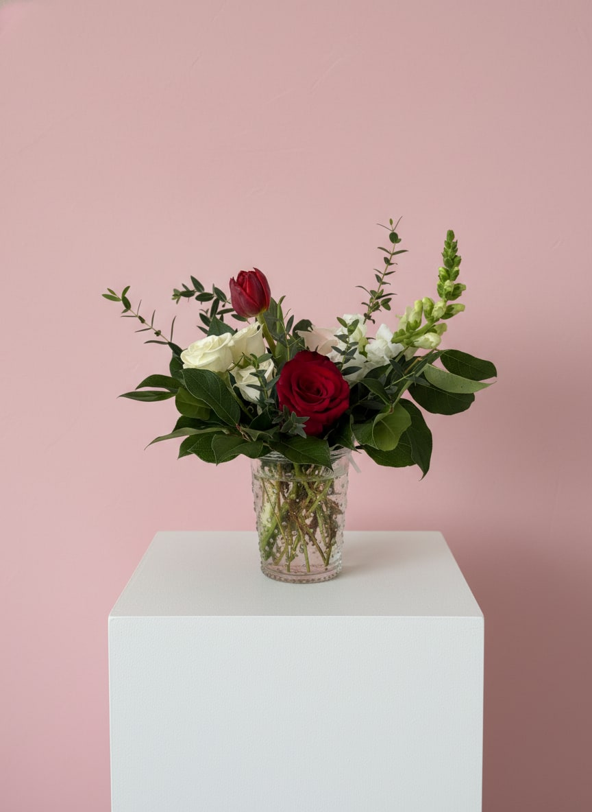 15 | L'amour - The sweetest bundle of love. Including classic Valentine colors and foliage.