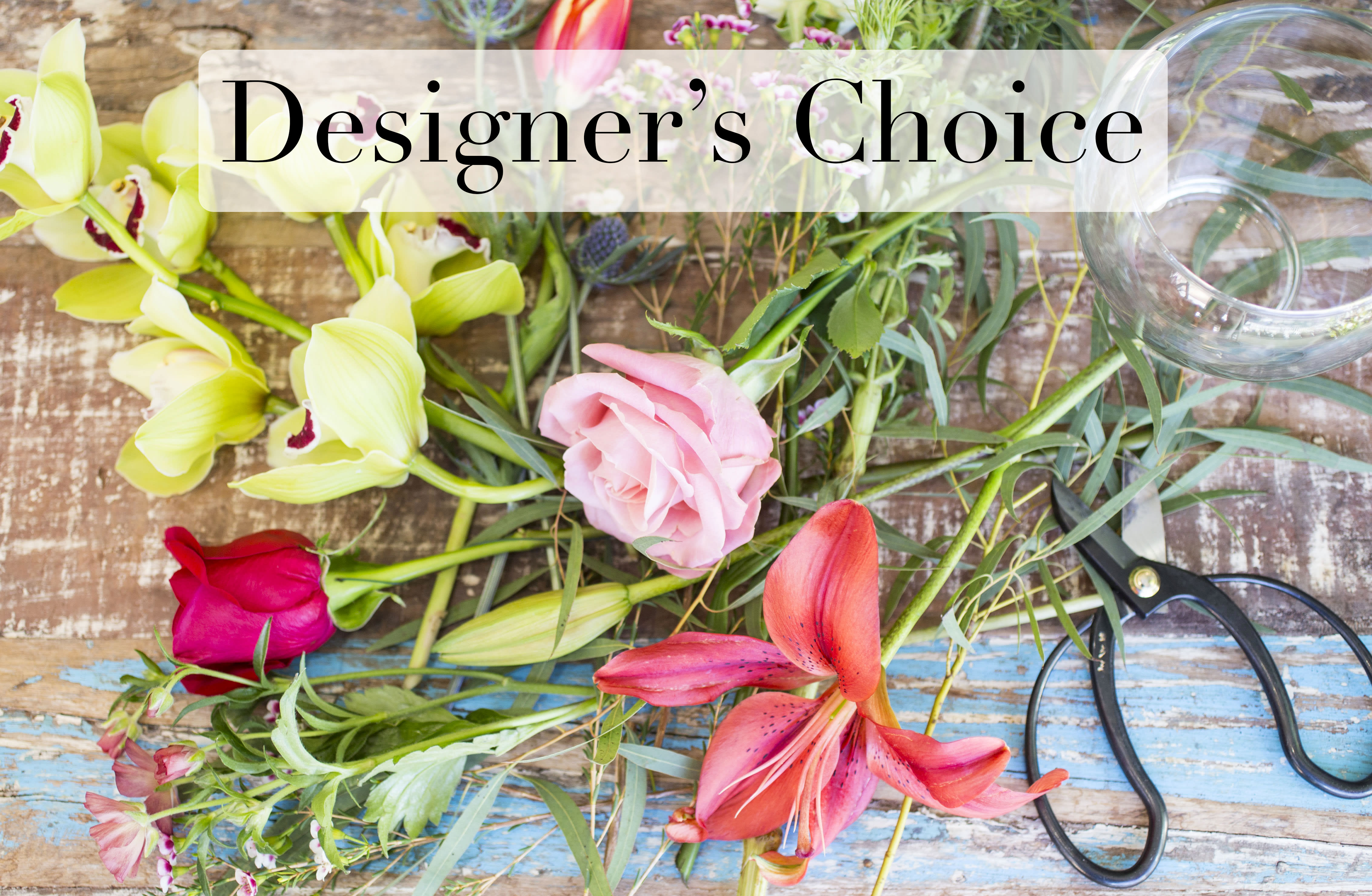 Custom Large and Tall Arrangement - Trust us? Select a price point and we will do the rest! We'll look at our cooler, pull the flowers that speak to us and make something beautiful for your order! If you have any special requests, let us know, otherwise we will just wing it!