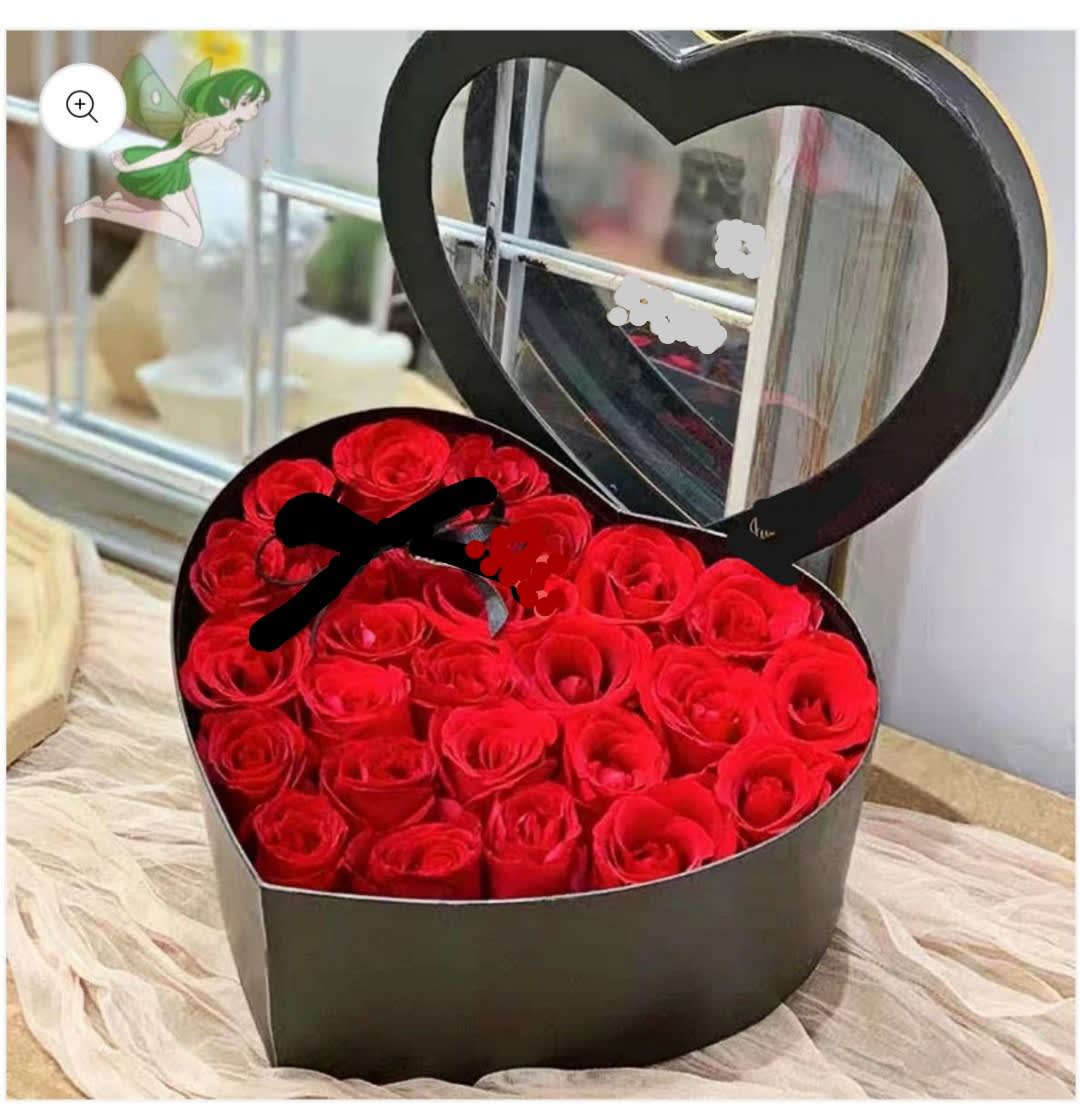 ROMANCE - Beautiful red roses or the color you want, in an elegant black box, perfect to surprise your loved one.  Preciosas rosas rojas o del color que desees, en una elegante caja negra, perfectas para sorprender a tu ser querido.