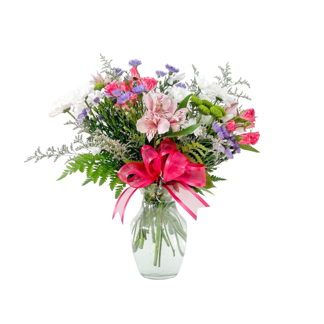 Pretty Please - This vase is a traditional mix of floral pretties! 