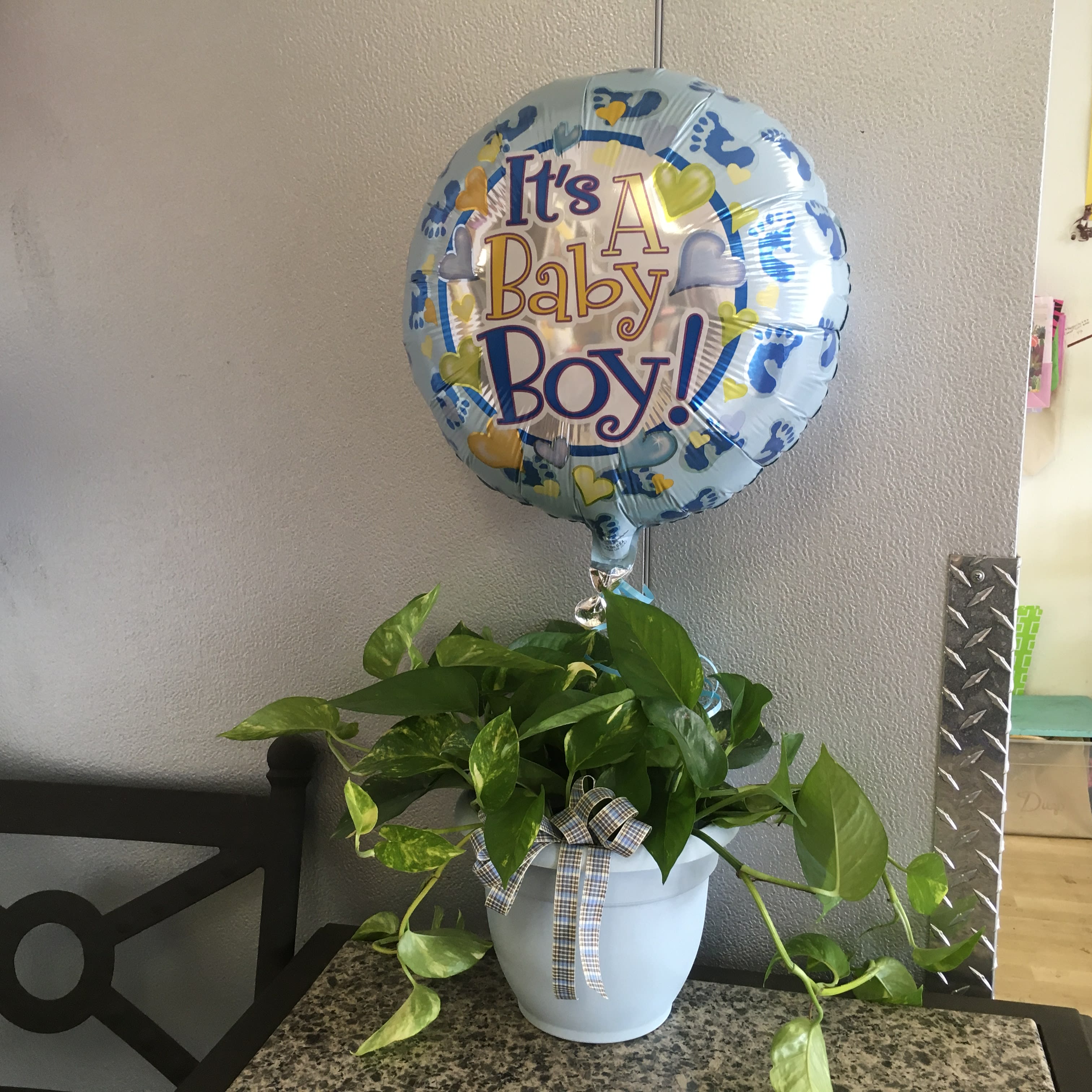 Baby Boy Planter  - As shown 