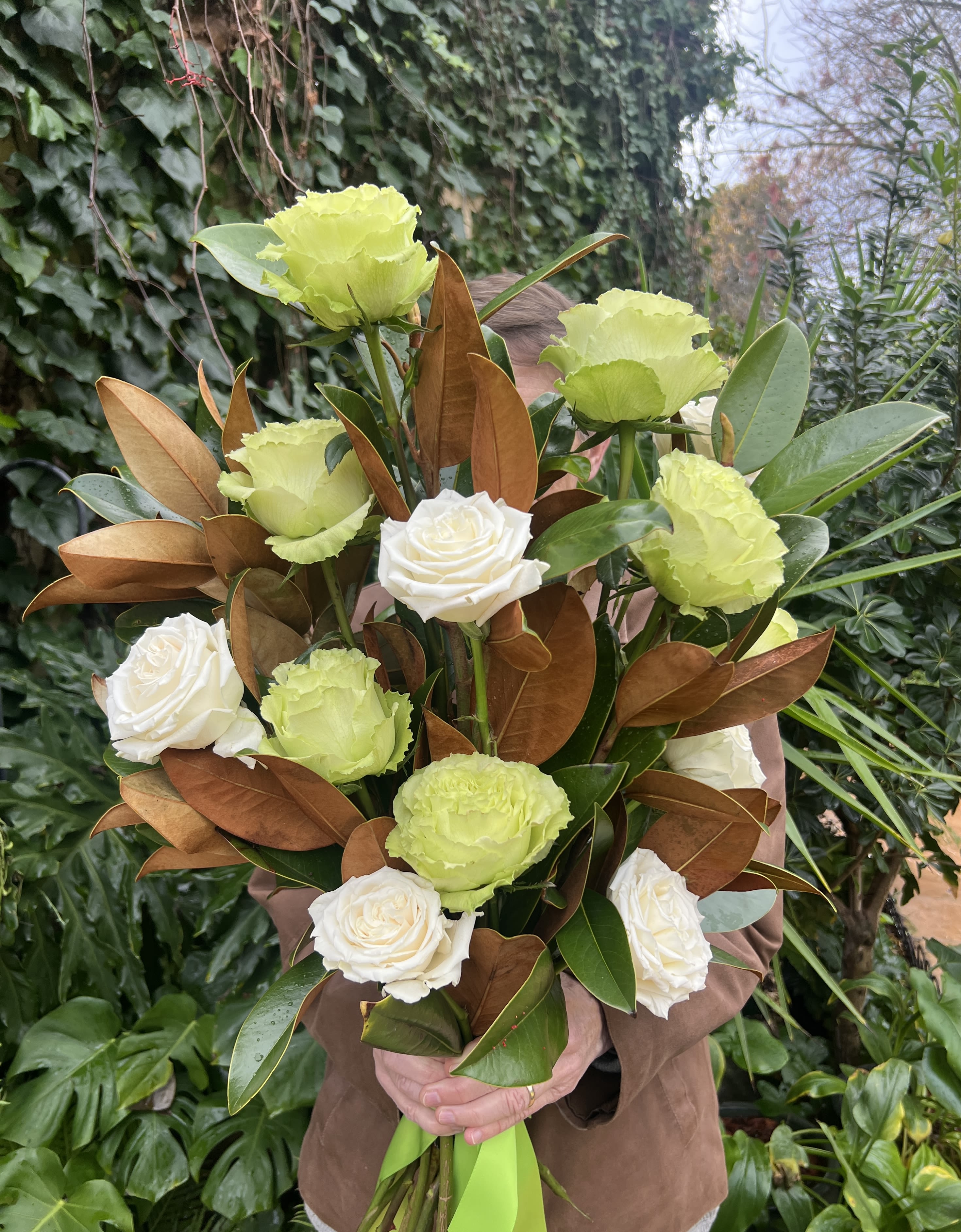 Jazzy  - Fresh flower hand- tied bouquet.