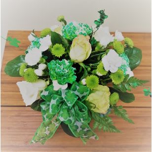 St Paddy Bouquet - Give this beautiful Green mix and the luck of Irish in your favor
