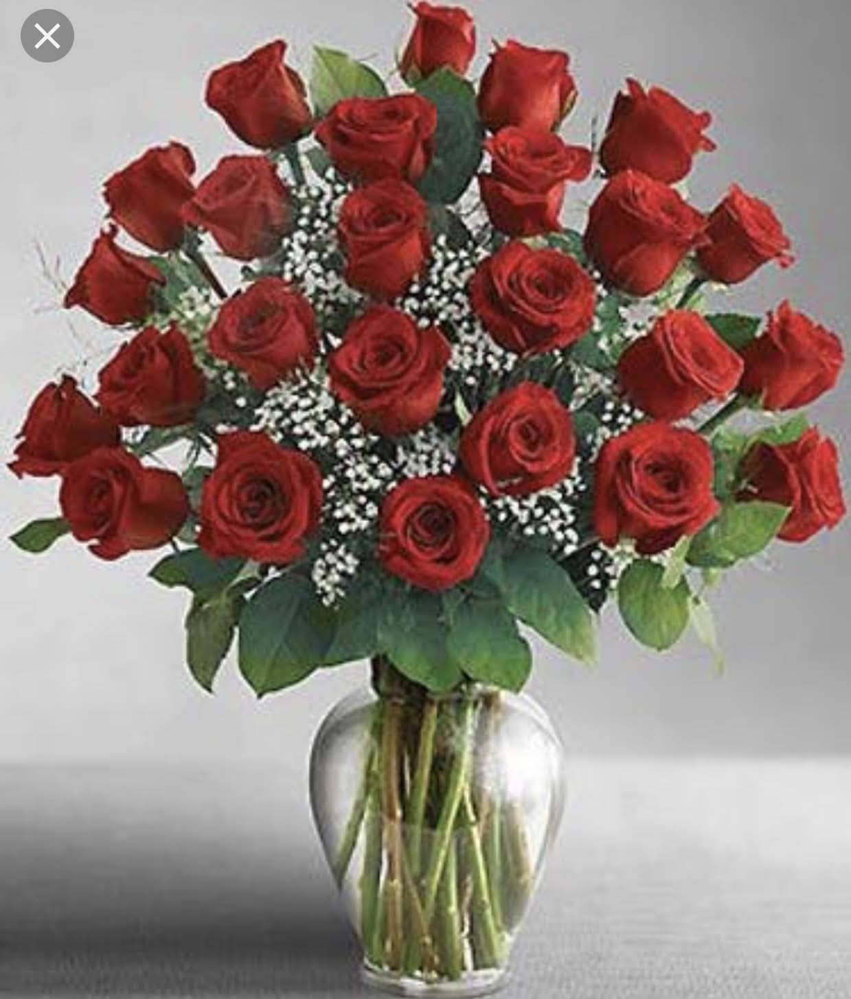 Valentine surprise - 24 red roses for that special someone