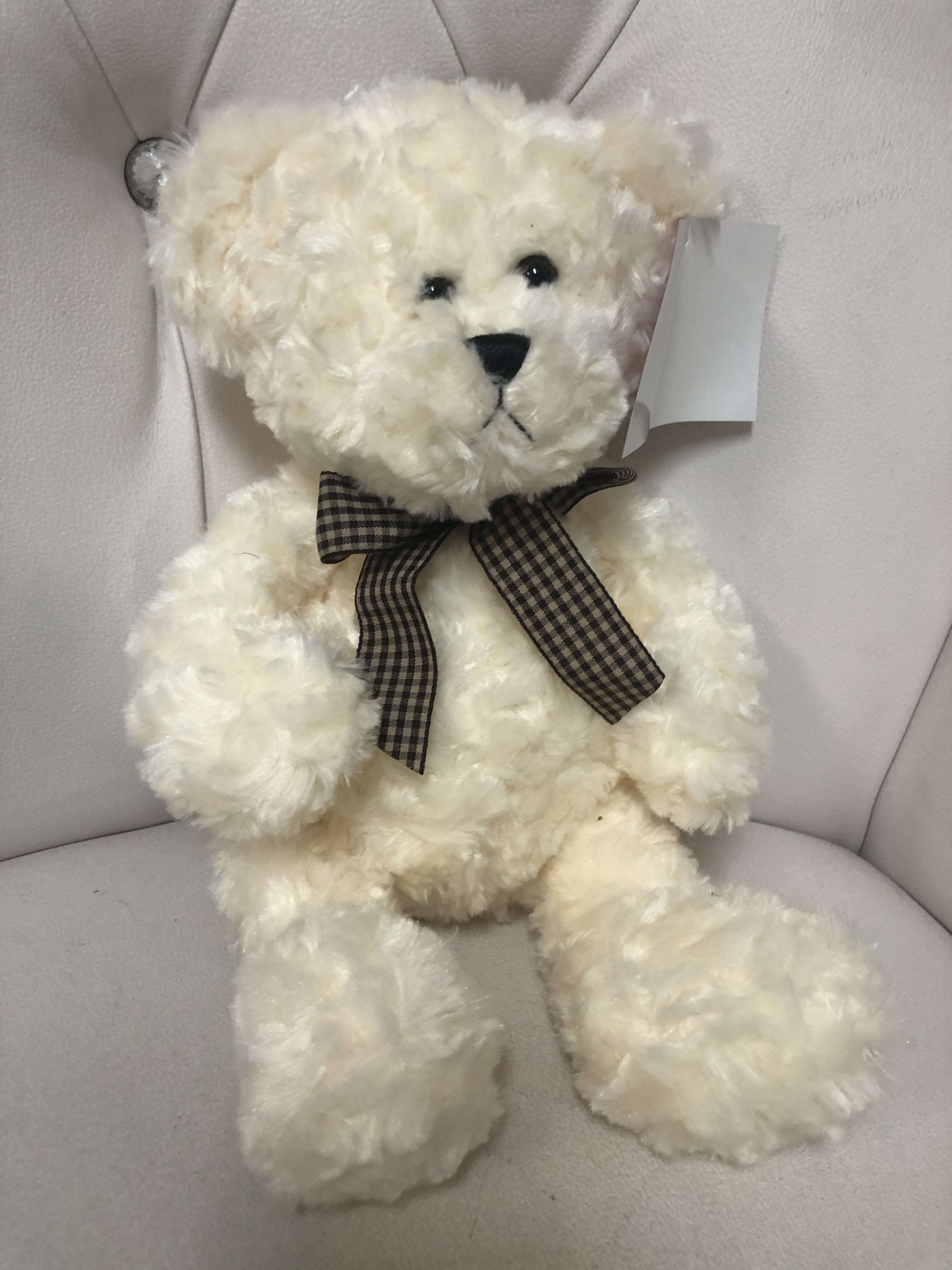 Brown teddy Bear  - Fluffy materia available in two color  beige and brown 