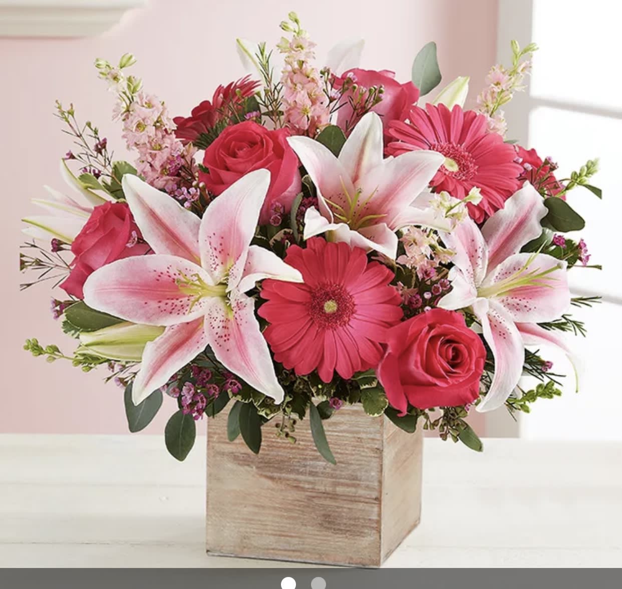 Roses, gerveras,lilies - Hot colors