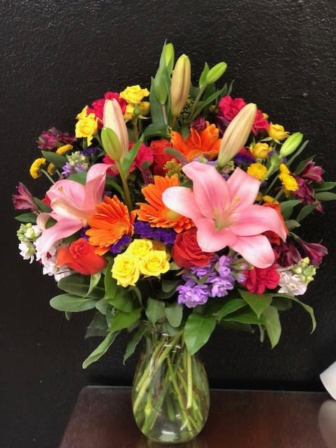 spring is in the air - multi bright colors and variety of flowers