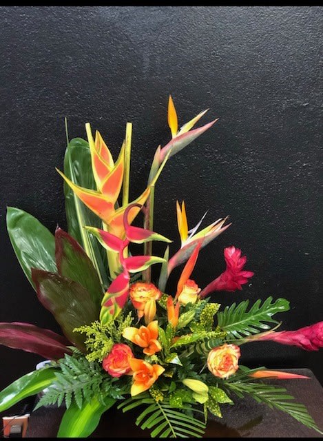 olu olu bouquet - a mixture of tropical flowers