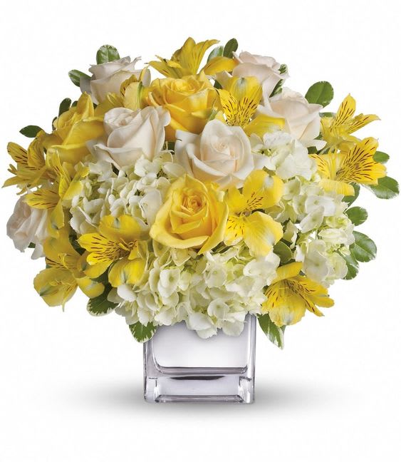 Light Grace - Roses, alstromeria, &amp; hydrangea have a special touch of grace to all occasions