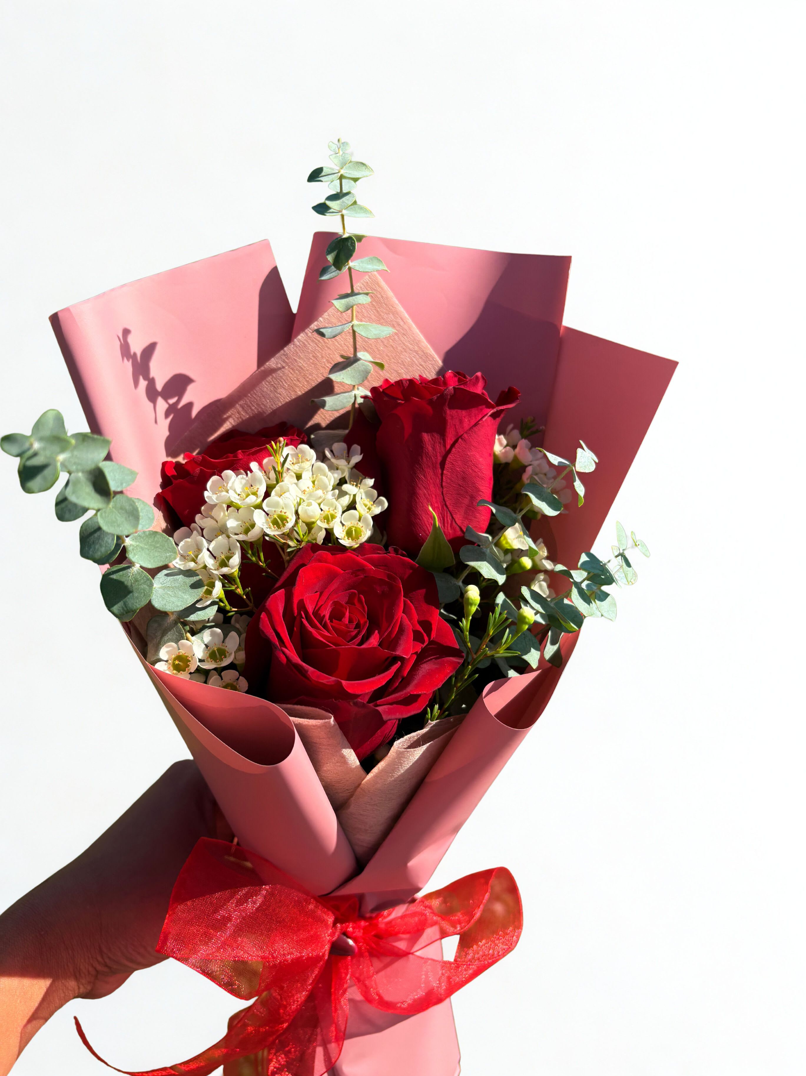 Rojo eterno - 3 Rosas rojas