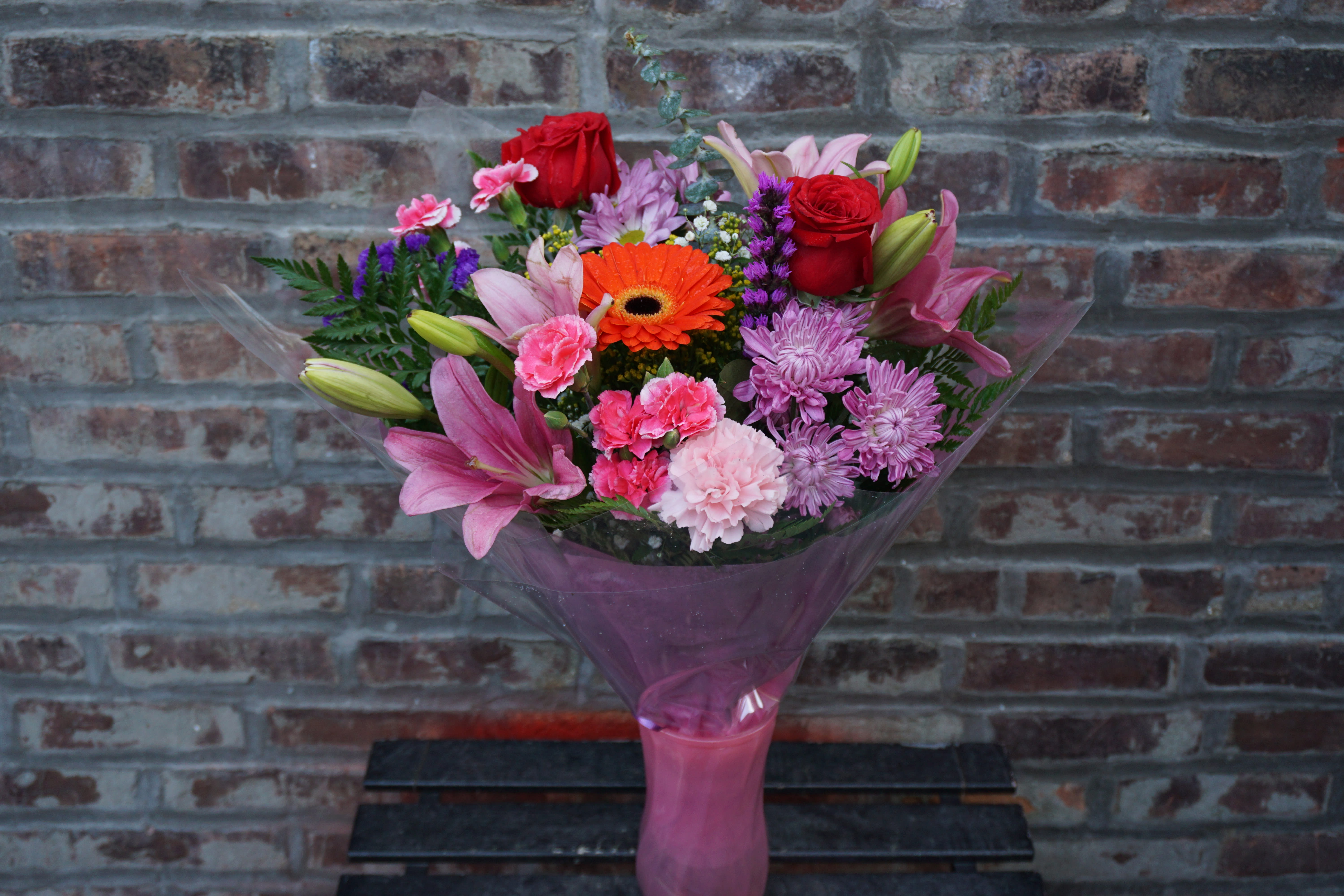 Fresh Princess - A bouquet of fresh, seasonal flowers.. *this does not come with a vase, if you want a vase, please add one to your cart