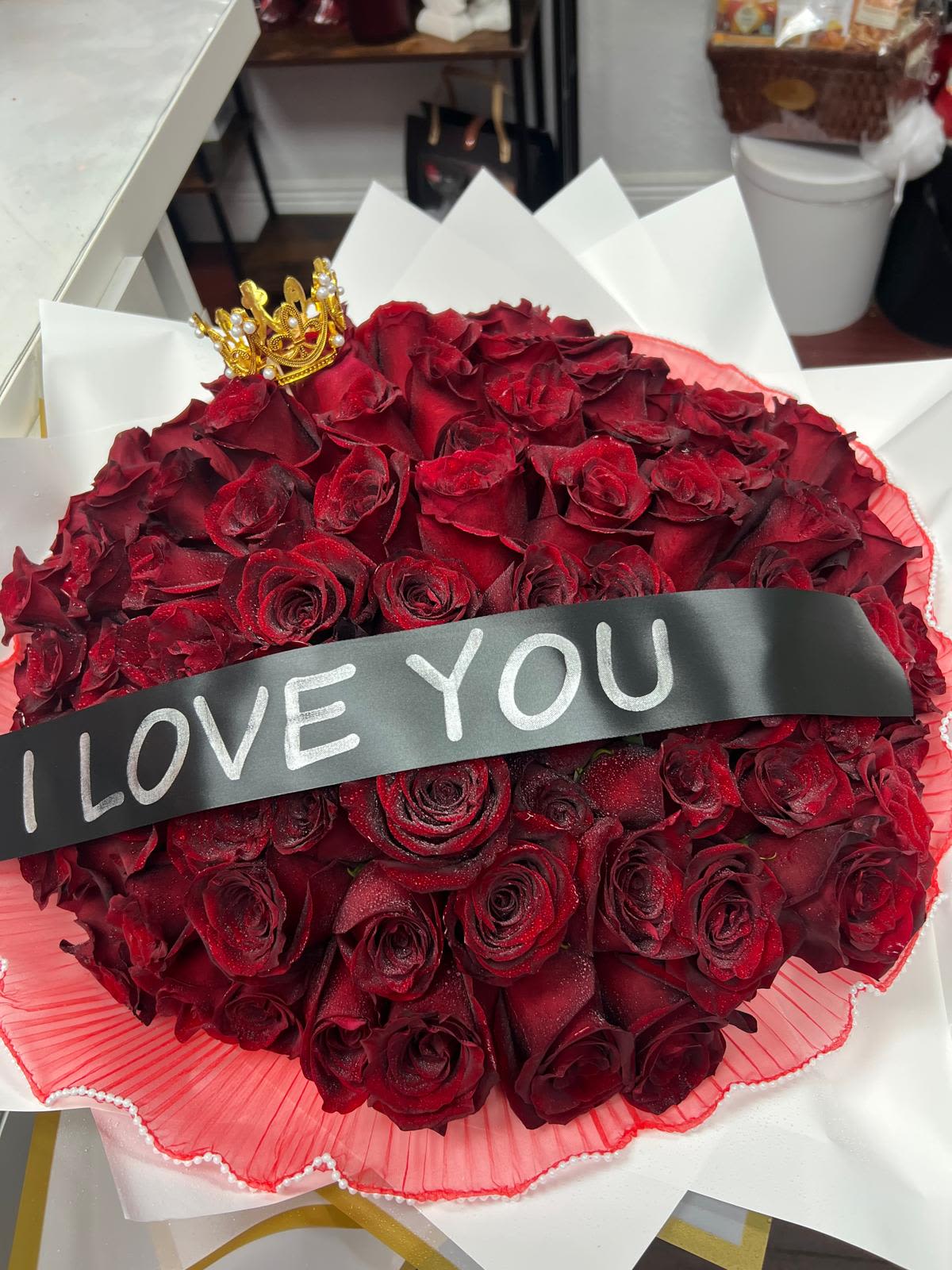 Ribbon I love you  - A cute ribbon to add to your bouquet 