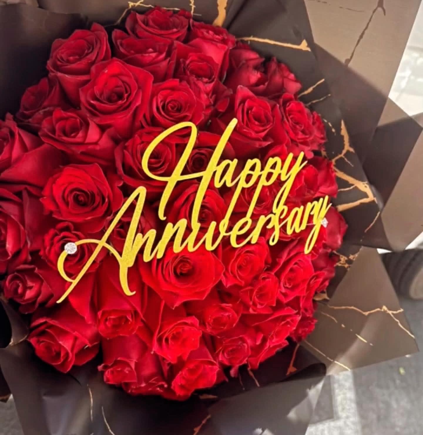 50 Roses Anniversary bouquet buchon  - Bouquet buchon For Anniversary birthday love and romance 