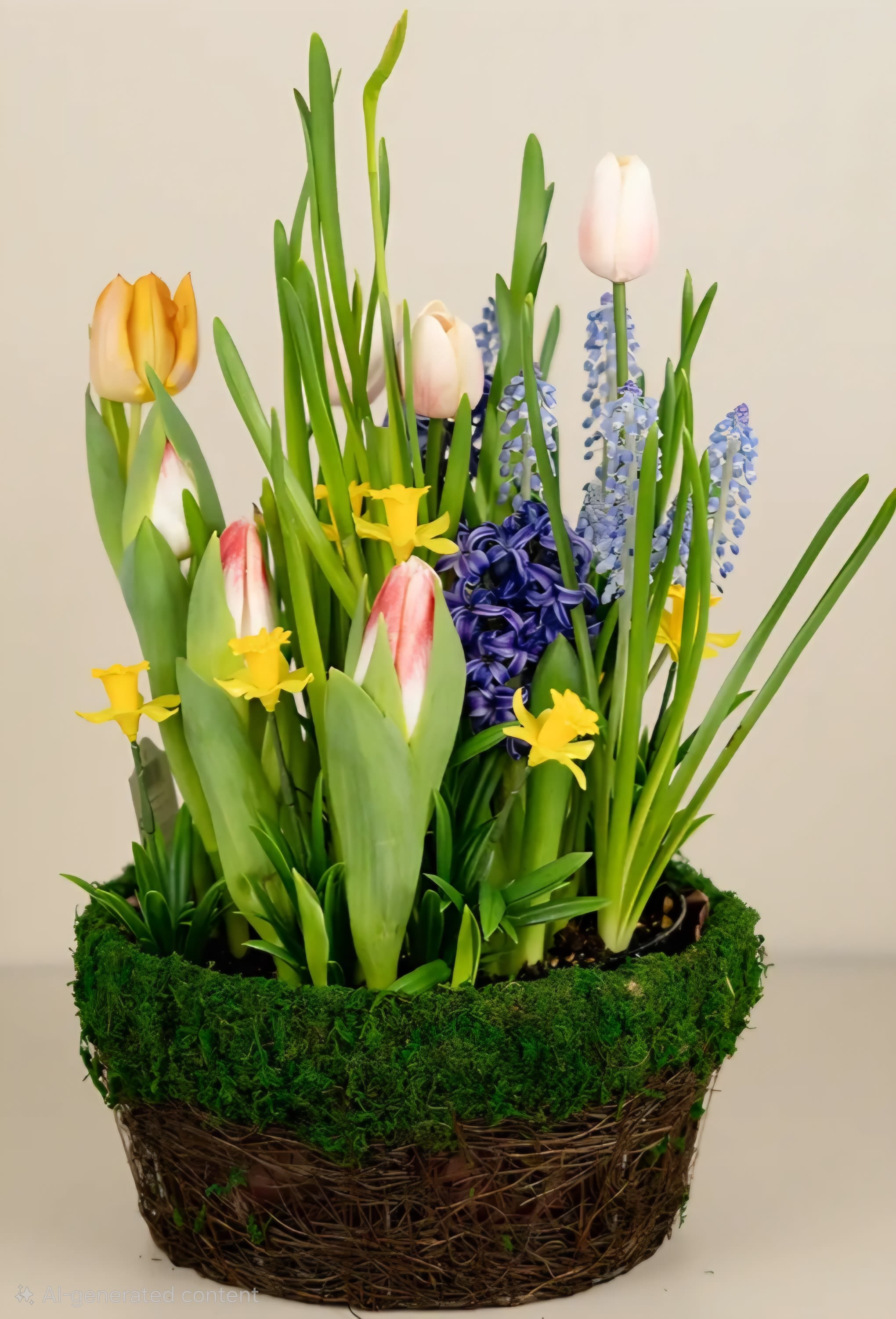 8" Bulb Garden  - A compact, shallow planter bursting with seasonal bulb blooms. One of our favorites to watch grow.