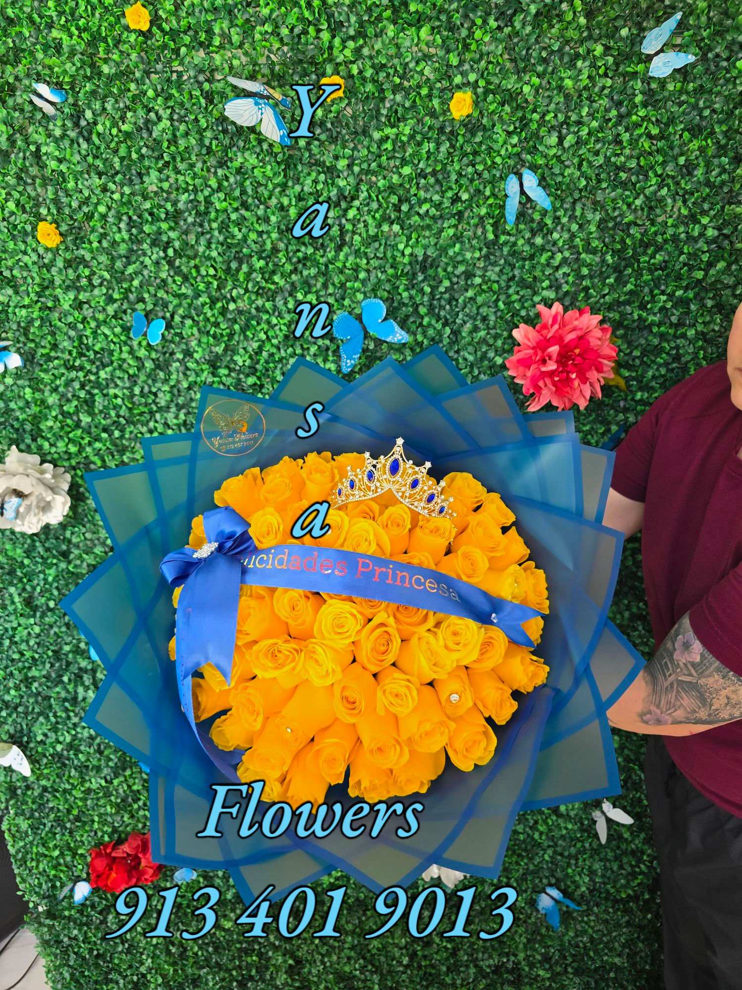 75 Yellow Rose Bouquet -  Yellow Floral Bouquet ️ Bright, cheerful, and full of sunshine — our yellow floral bouquet is designed to lift spirits and spread happiness. Featuring a vibrant mix of fresh seasonal blooms in sunny yellow tones, this bouquet is perfect for birthdays, congratulations, or just to brighten someone’s day.   Handcrafted with care and arranged to showcase the natural beauty and warmth of yellow flowers, it’s a radiant gift that speaks joy in every petal.   Delivery available  A burst of sunshine in floral form