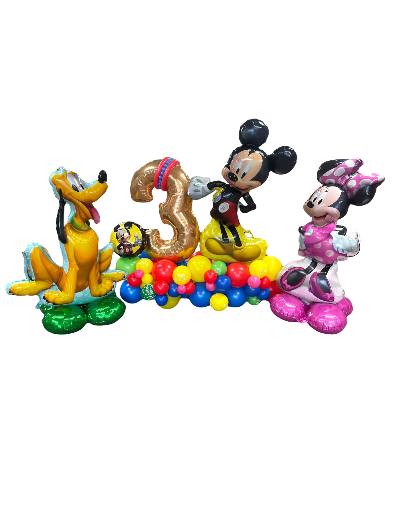 Balloon Stack  - Deluxe option is for a double number stack, Standard option is for a single number (with out charters)  These are great for any birthday or anniversary  Can be customized to any theme or occasion 