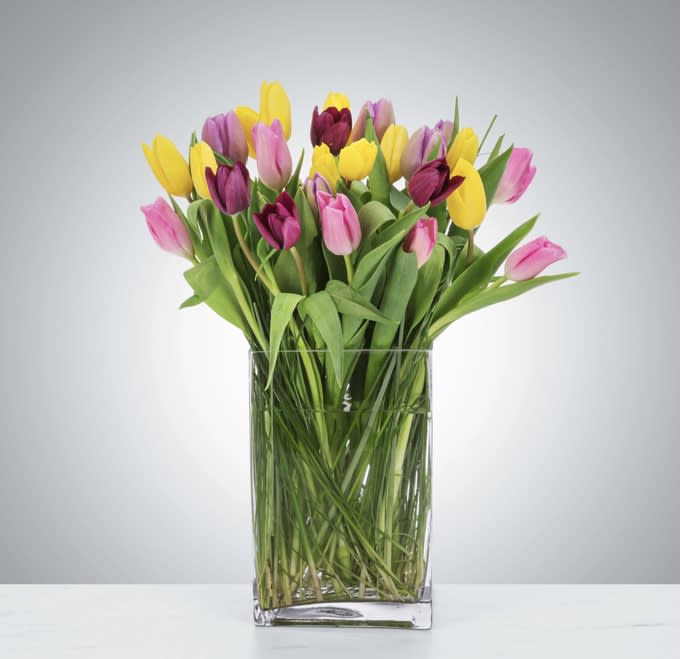 TULIPS - The simplest way to send spring to someone! Perfect for any occasion. **Colors based on availability** Standard: 2 dozen, Deluxe: 3 Dozen