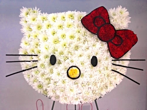 Hello Kitty! - Custom sympathy standing easel for the Hello Kitty fan