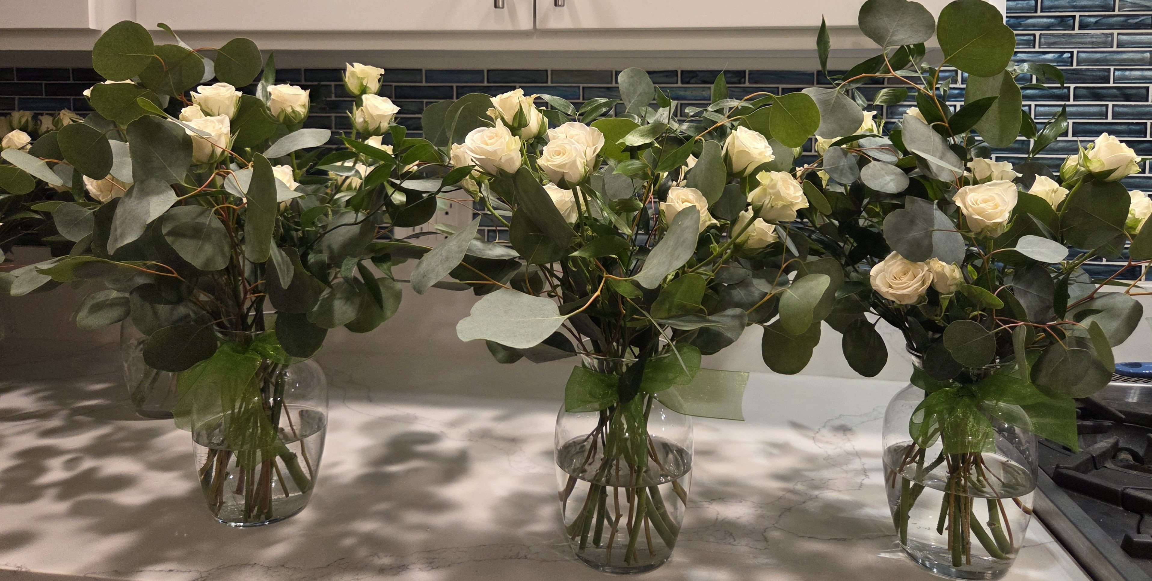 Event Bouquets - Made to Order - Bouquets for corporate events, holiday parties and celebrations, customizable and made to order. Minimum quantity of six. Prices vary starting at $300 (as shown). Call for information.