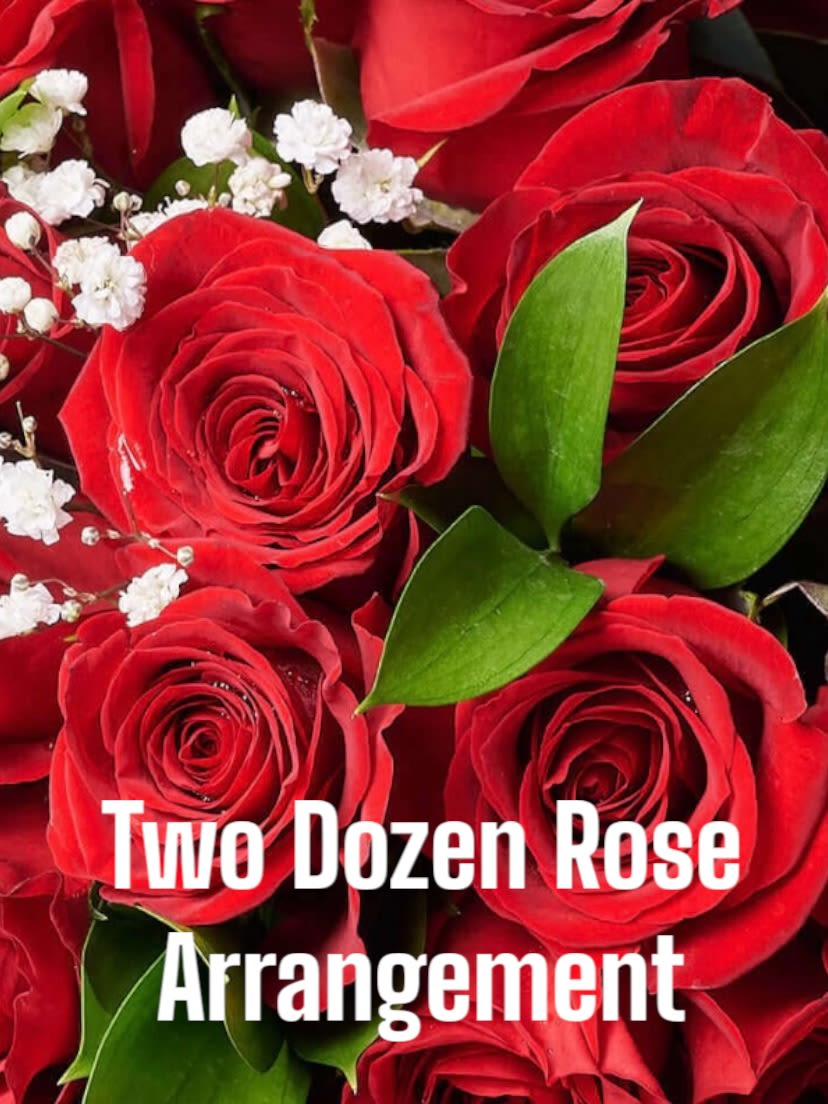 Two Dozen Roses Arranged Designer’s Choice Of Colors - Give the “WOW” of two dozen roses!! Sure to impress your special someone on any number of occasions. Truly impressive. 