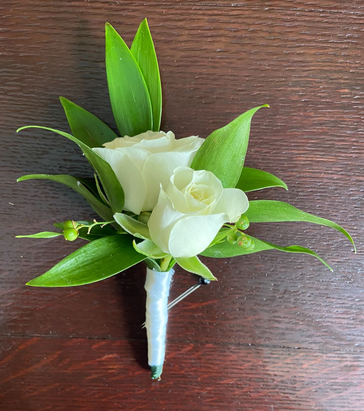 Boutonnière - Please specify flower and ribbon color wanted for occasion