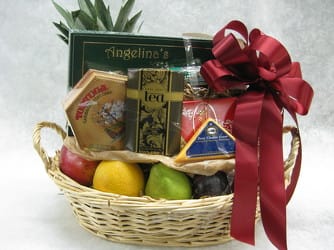 Fruit &amp; Gourmet Basket -  This basket is wonderful gift idea!! It is a perfect way to spread delicious color &amp; happy greetings to any family, friend or co-worker. 