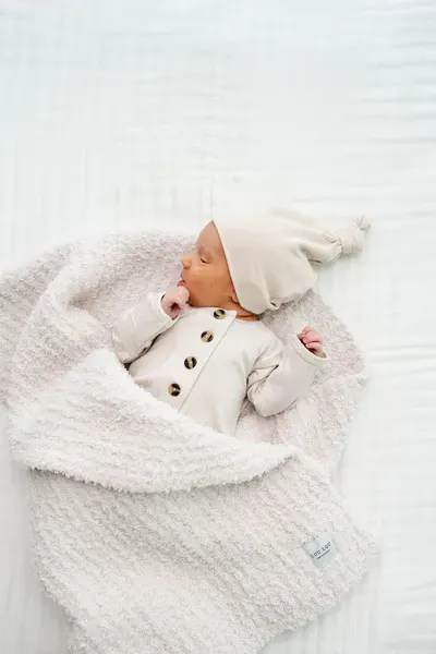 Lou Lou &amp; Company Chenille Blanket 30x30 Dune - The ribbed, plush look of our Chenille blanket adds charming style to your nursery. Loomed from ultra-soft microfiber, it’s comfy, gently weighted, and perfect for naps, snuggles, or bedtime. A timeless piece you'll want to pass down for generations.